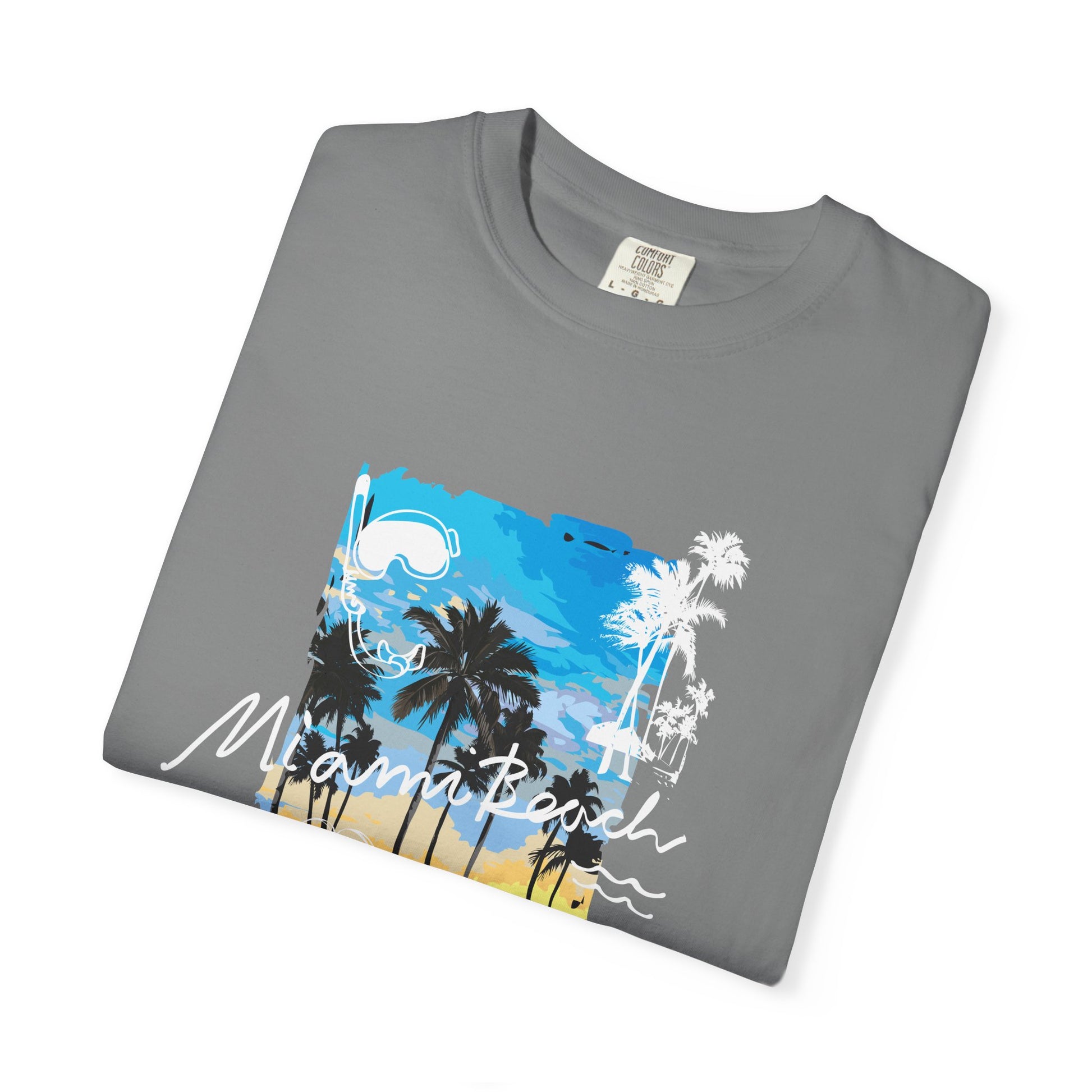 Maui Beach T-Shirt — "Stay Chill & Relax" Tropical Palm Sunset Tee