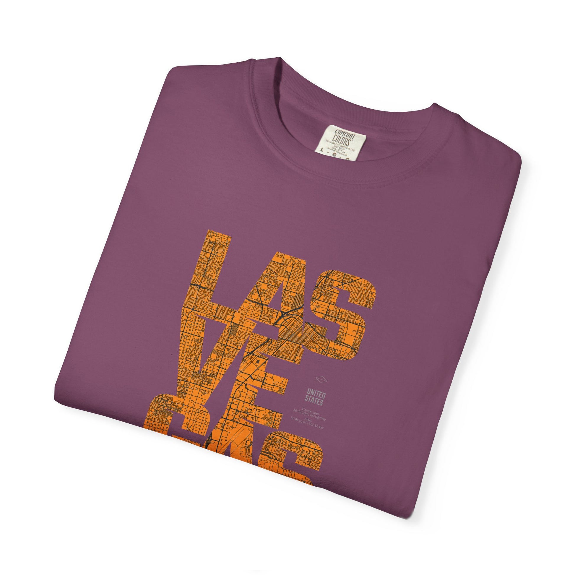 Las Vegas Vintage Text T-Shirt — Retro Desert Casino Tee