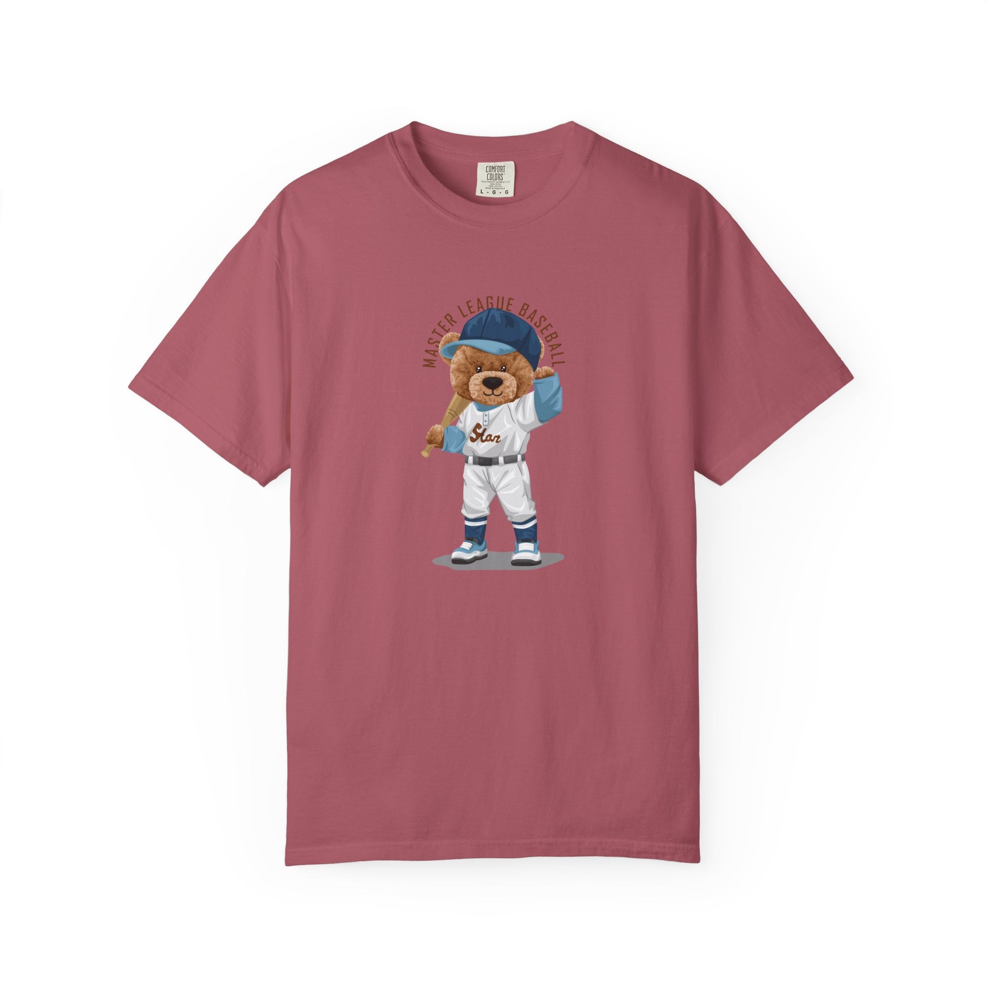 Baseball Bear T-Shirt — Cute Batter Teddy Graphic Tee (Team Spirit, Fan Gift) lifestyle