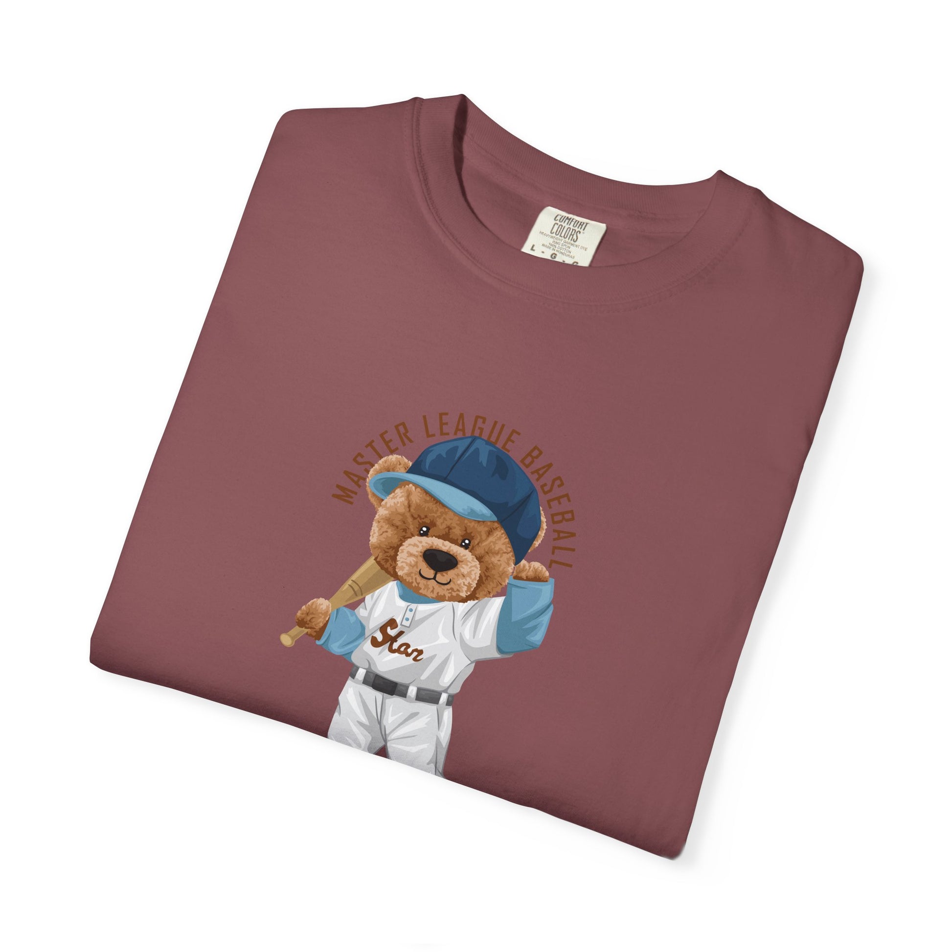 Baseball Bear T-Shirt — Cute Batter Teddy Graphic Tee (Team Spirit, Fan Gift) lifestyle