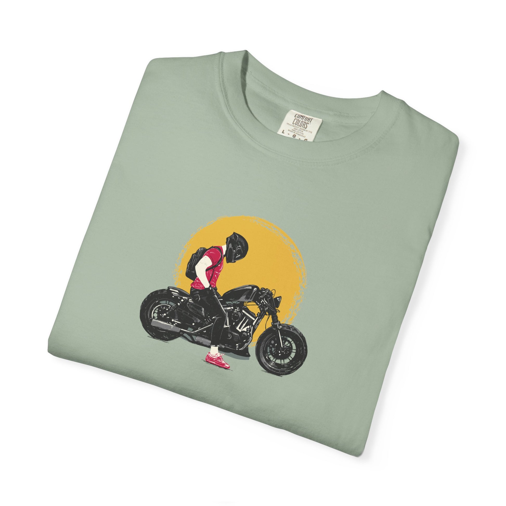Motorcycle Sunset T-Shirt — Vintage Biker Graphic