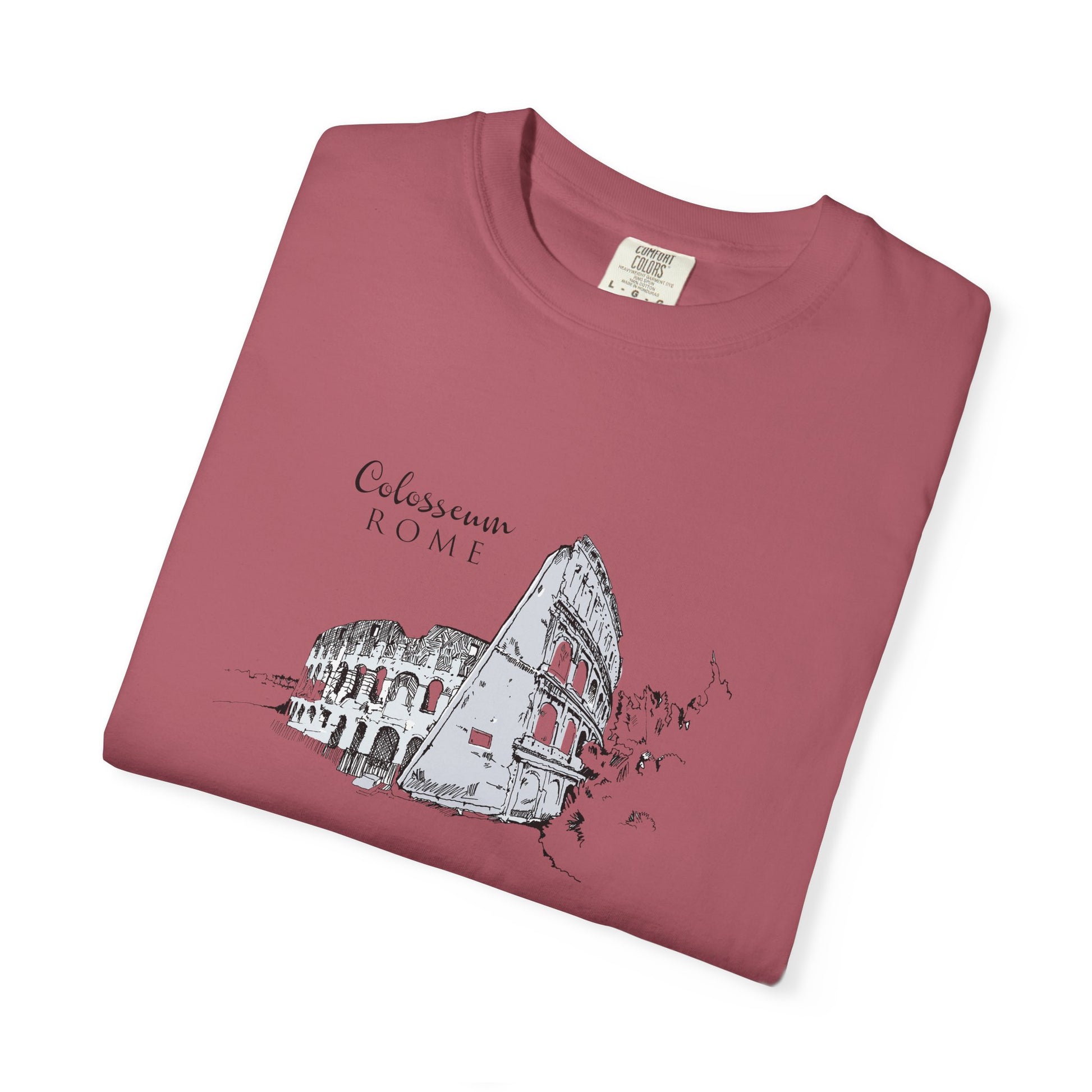 Rome Colosseum Sketch T-Shirt — Vintage Travel Tee world