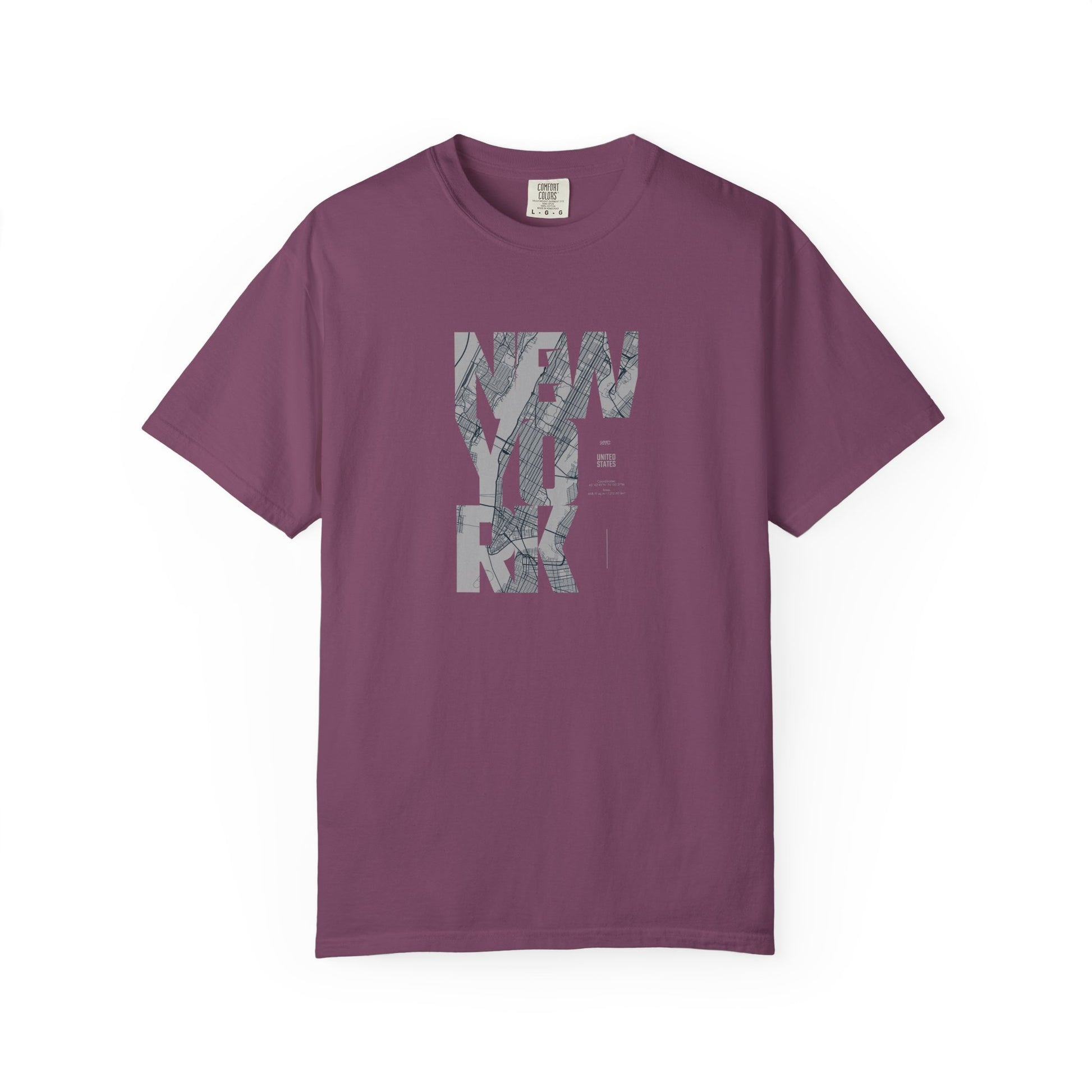 New York Marble Text T-Shirt — Graphic City Tee