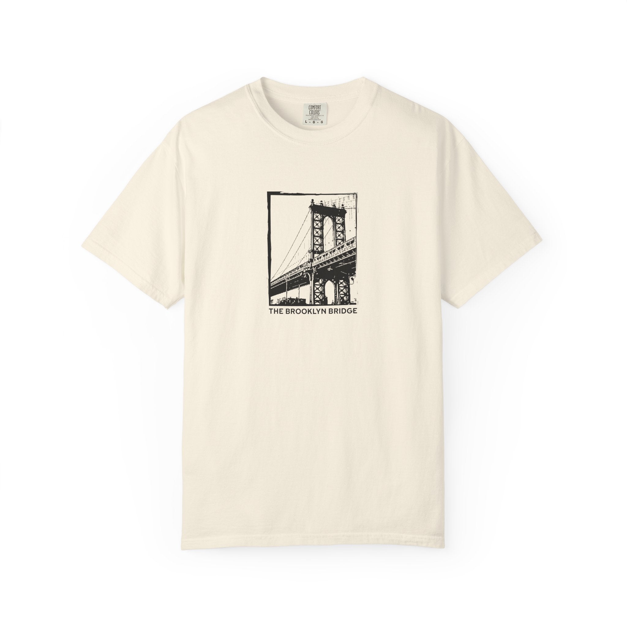 Brooklyn Bridge Sketch T-Shirt — Vintage Cityscape Tee