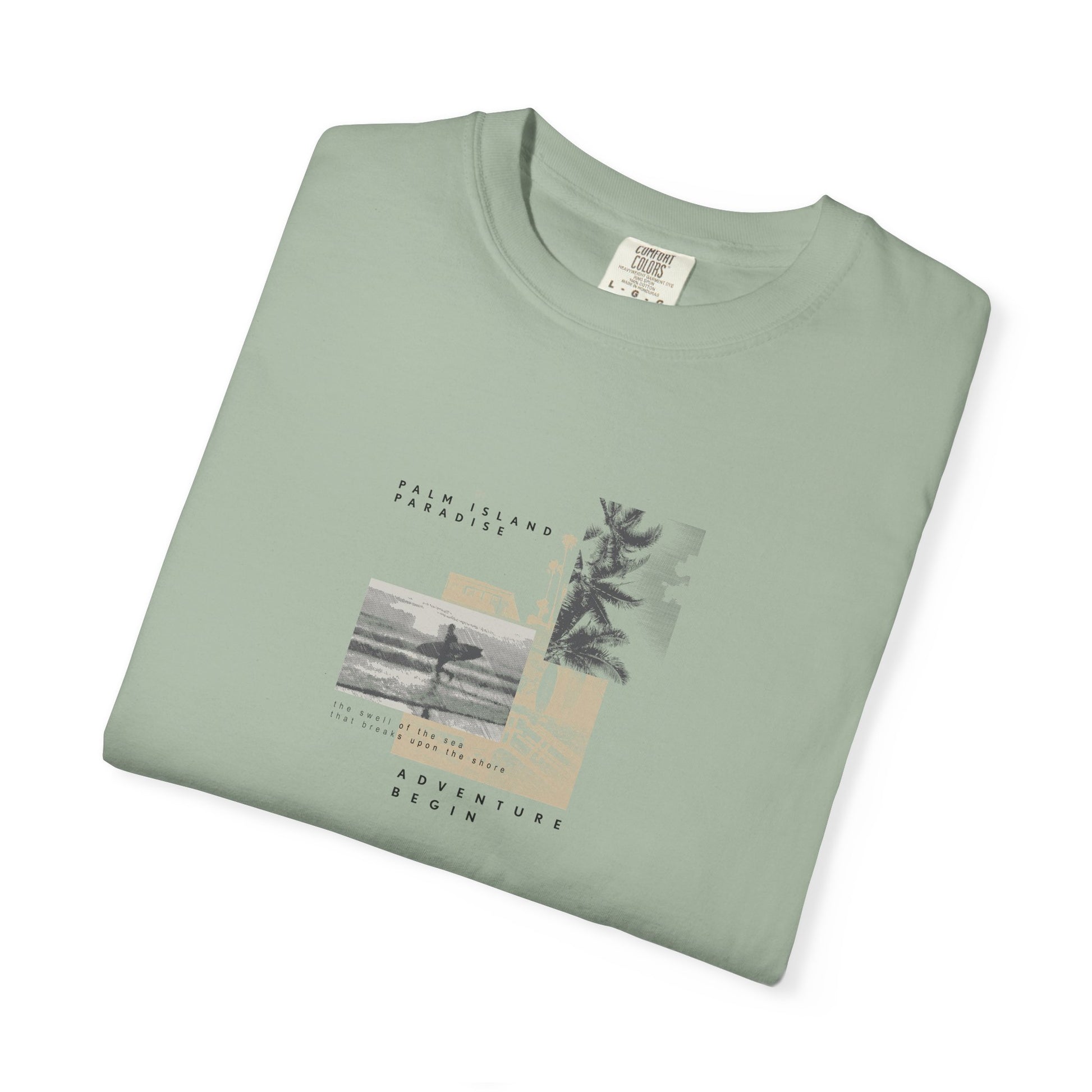 Graphic Tee - Coastal Collage "Take It Easy" Shirt