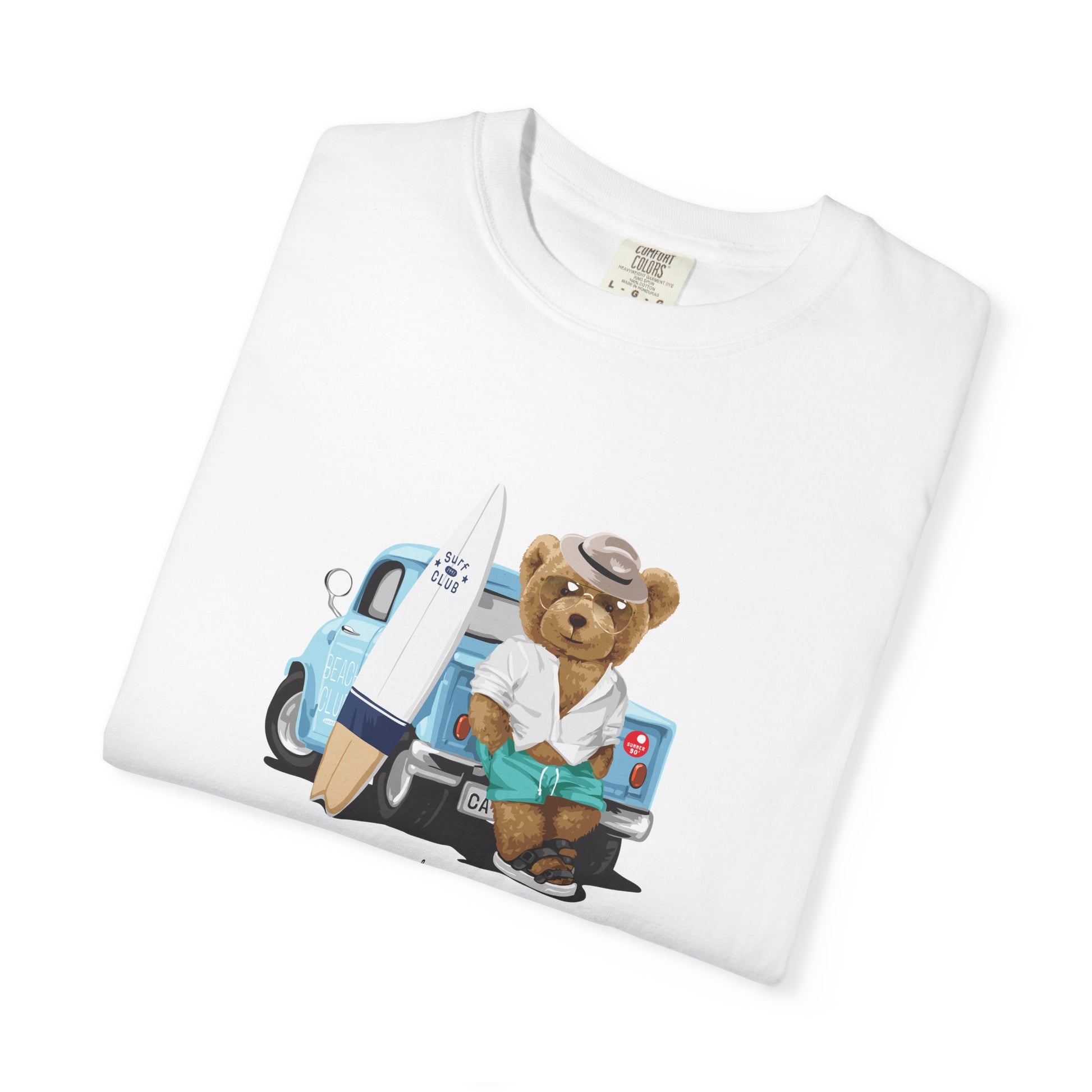 Bear Vacation Graphic T-Shirt — 'Holidays' Cute Teddy with Camper Lifestyle