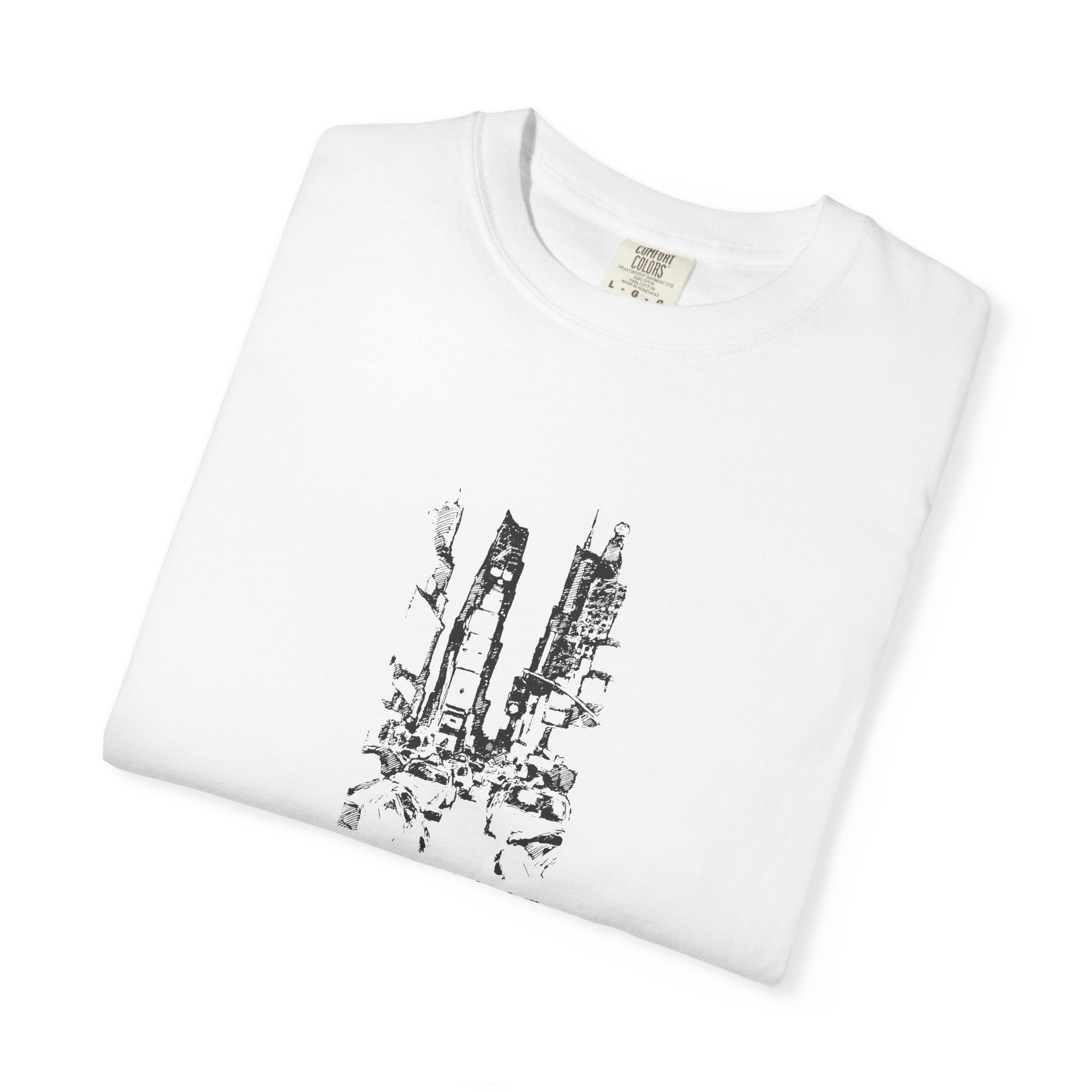T-Shirt — Minimal Desert Cactus Sketch Tee (I Paint Smallcaps)