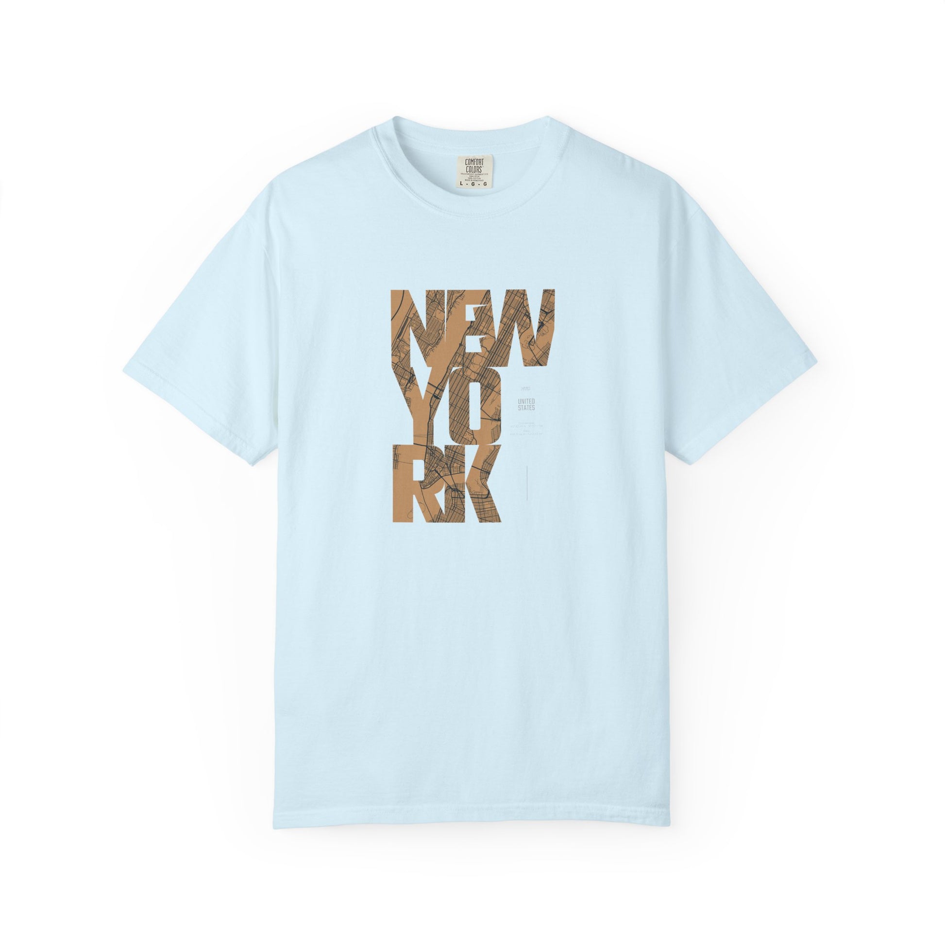 New York Woodgrain T-Shirt — Urban City Typography Tee