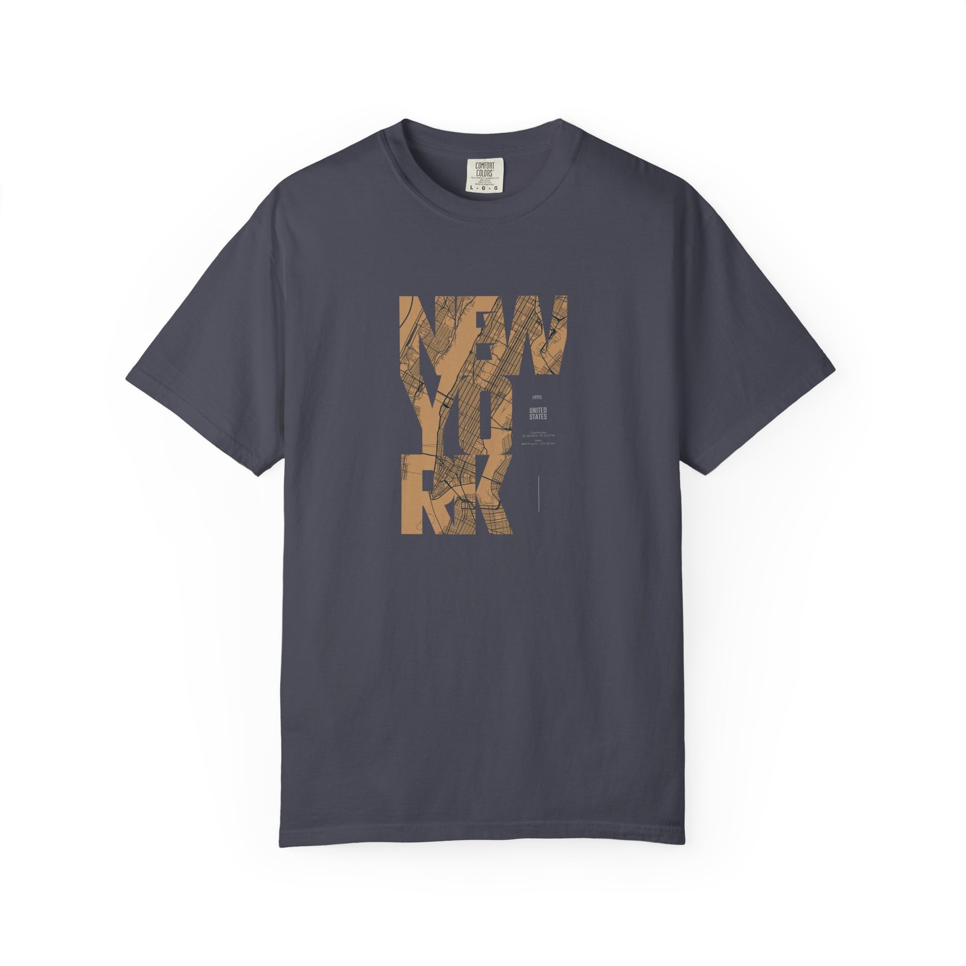 New York Woodgrain T-Shirt — Urban City Typography Tee