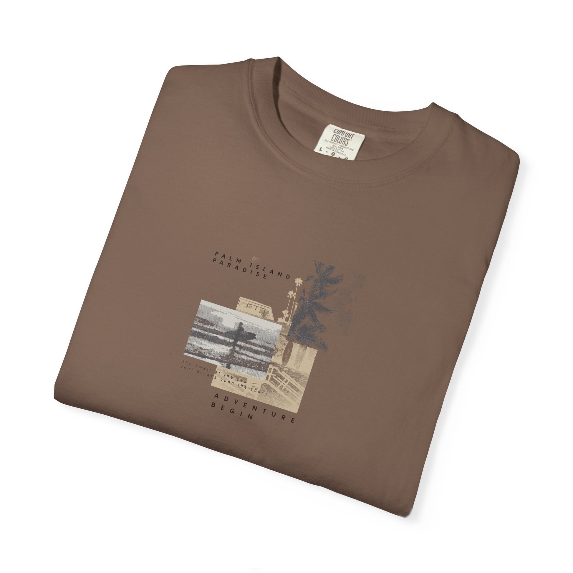 Graphic Tee - Coastal Collage "Take It Easy" Shirt