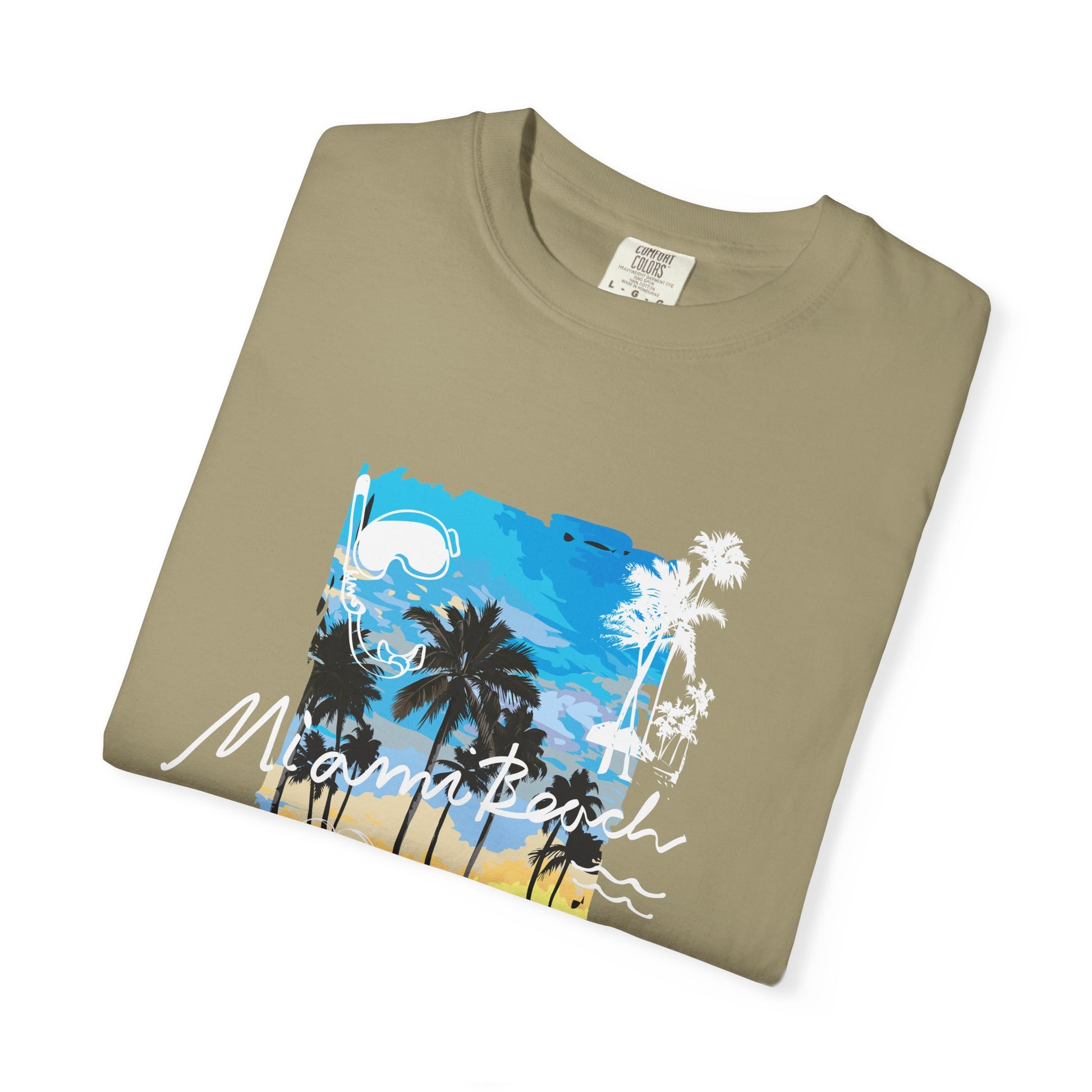 Maui Beach T-Shirt — "Stay Chill & Relax" Tropical Palm Sunset Tee