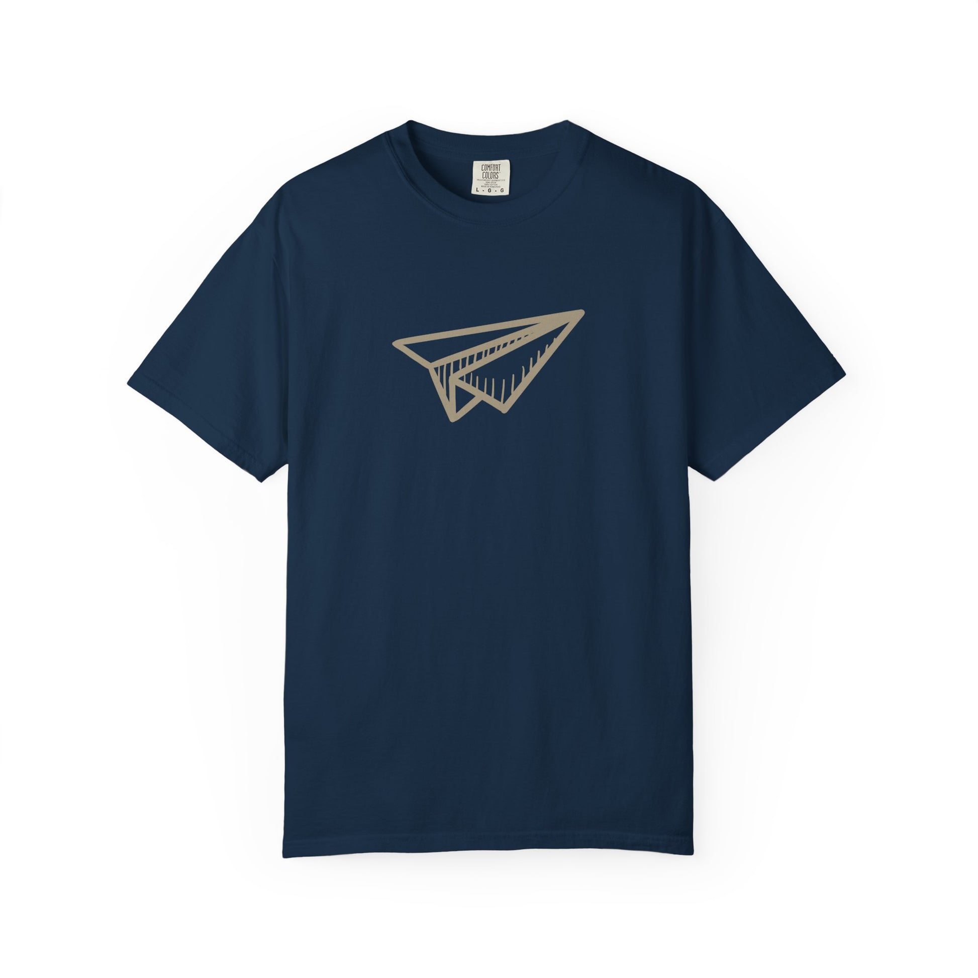 Paper Airplane Graphic T-Shirt – Minimalist Retro Plane Tee
