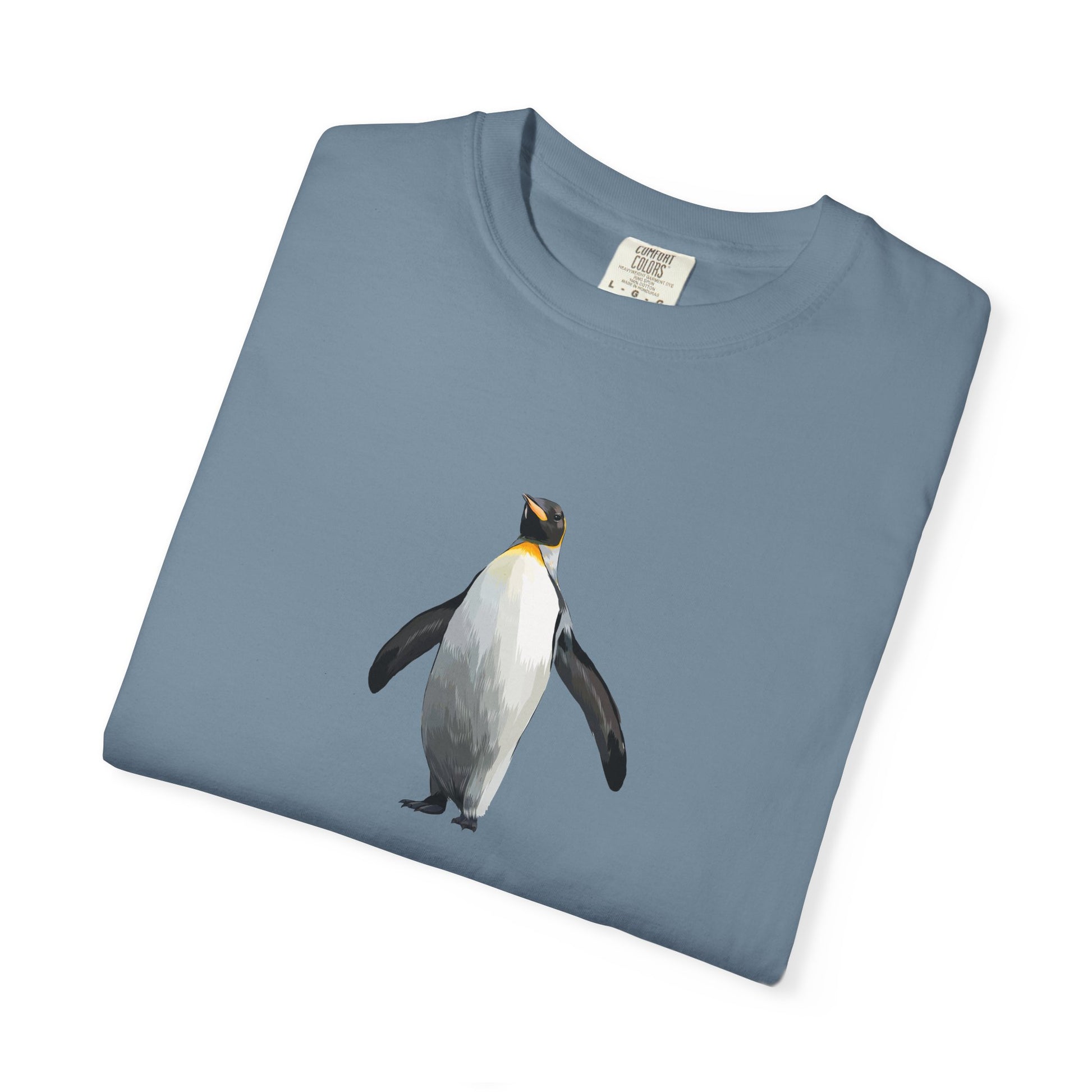 Penguin Graphic T-Shirt – Minimal King Penguin Illustration world