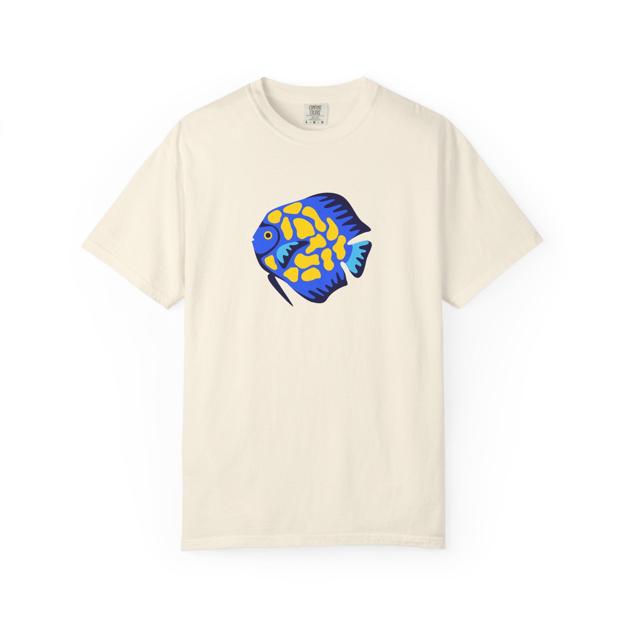 T-Shirt — Tropical Blue Yellow Angelfish Graphic Tee