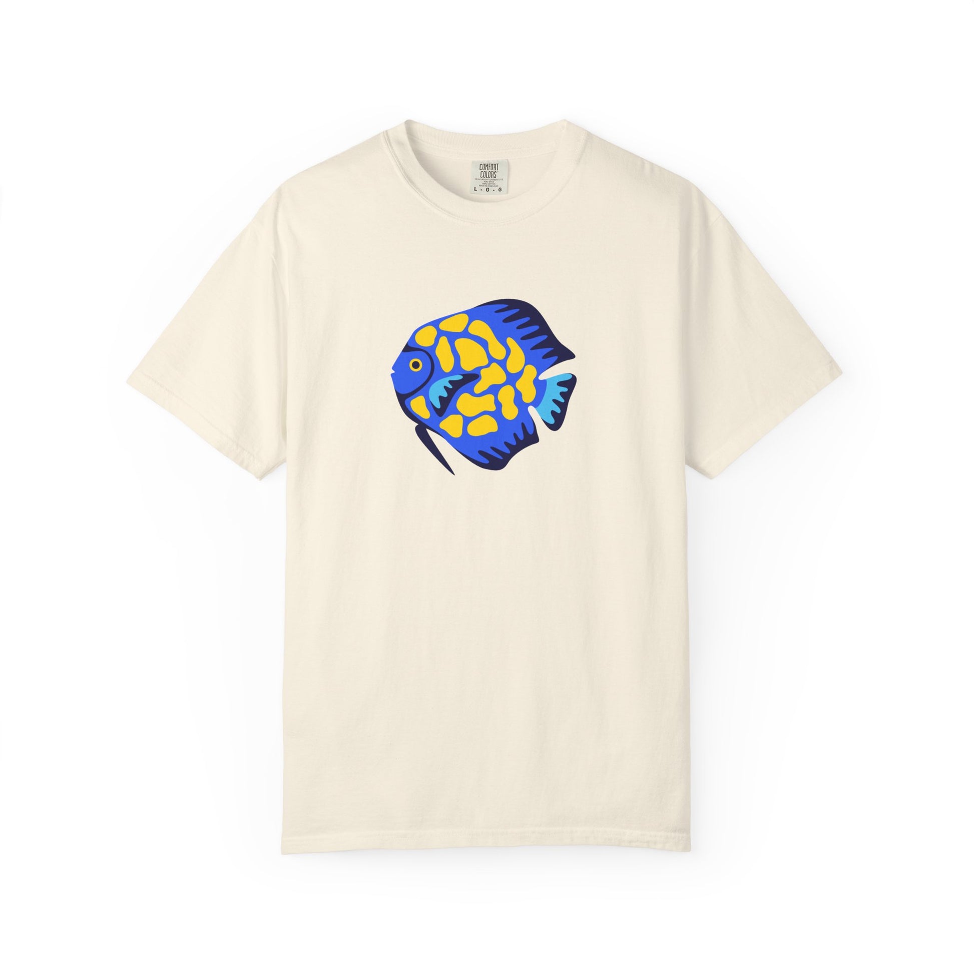 T-Shirt — Tropical Blue Yellow Angelfish Graphic Tee