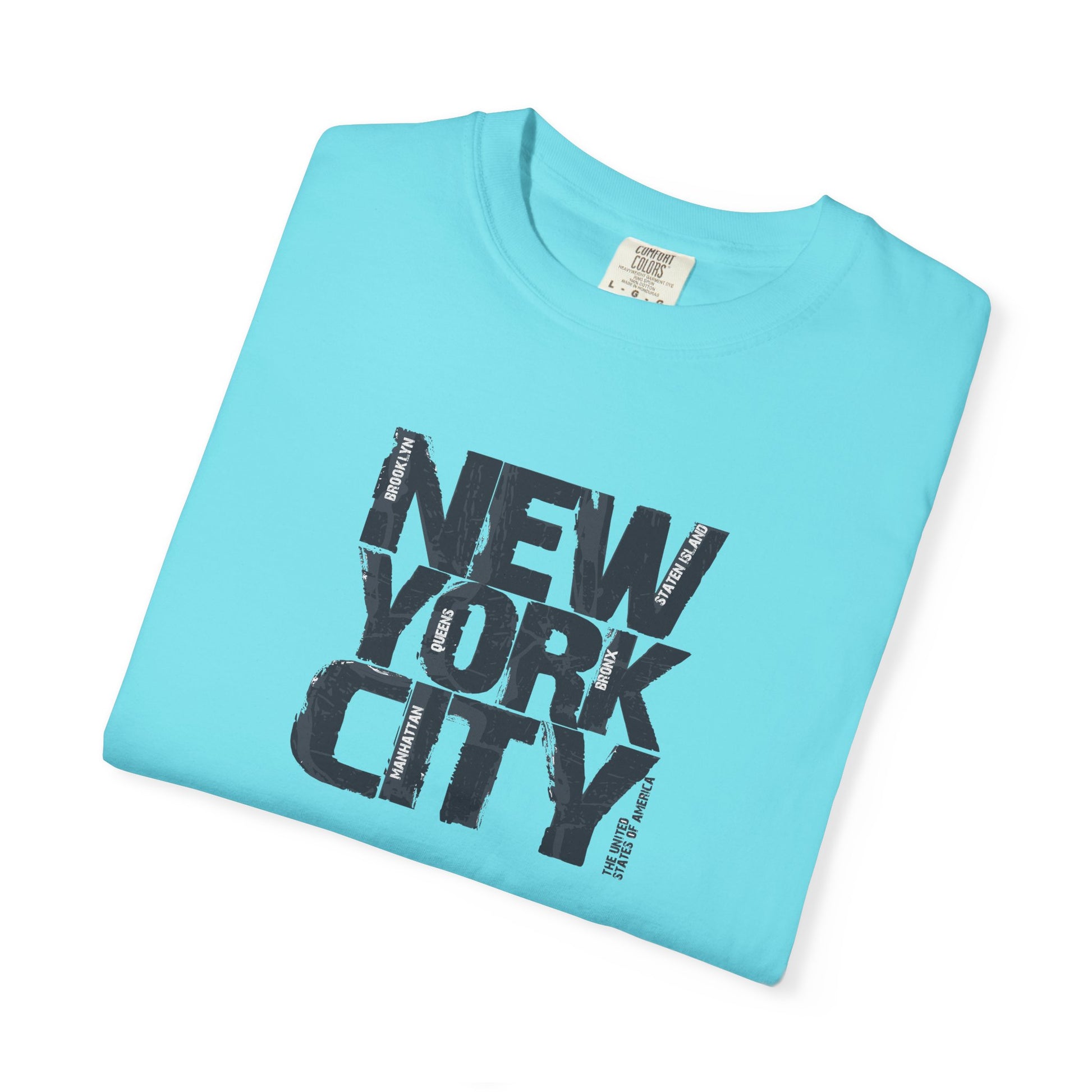 New York City Block Print T-Shirt Printify