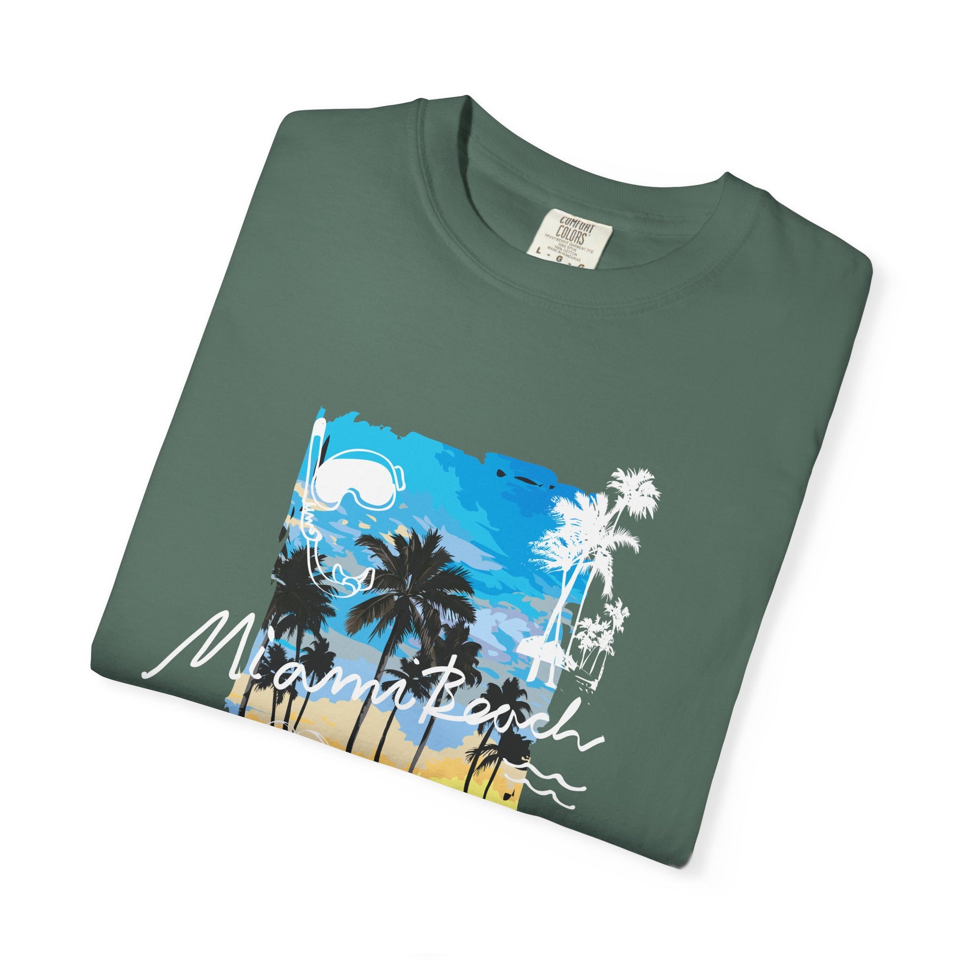 Maui Beach T-Shirt — "Stay Chill & Relax" Tropical Palm Sunset Tee