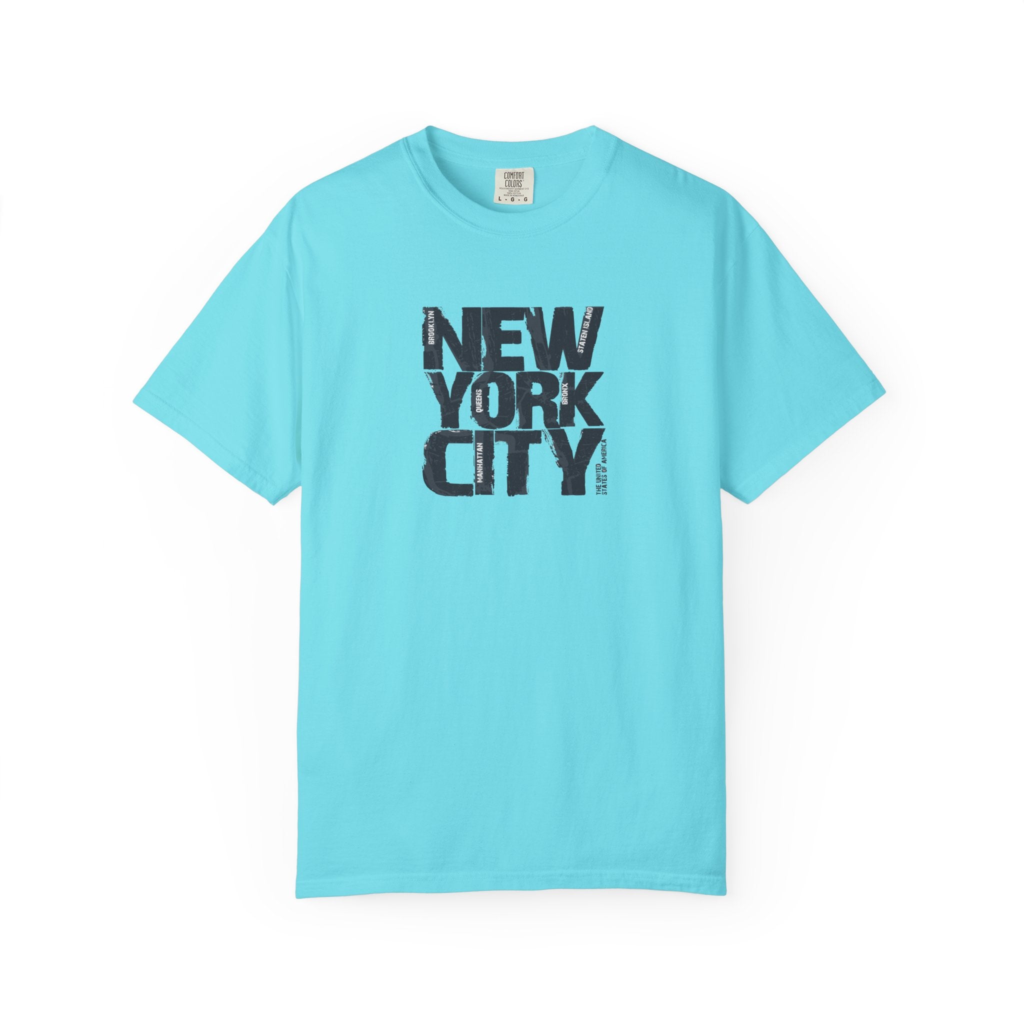 New York City Block Print T-Shirt Printify