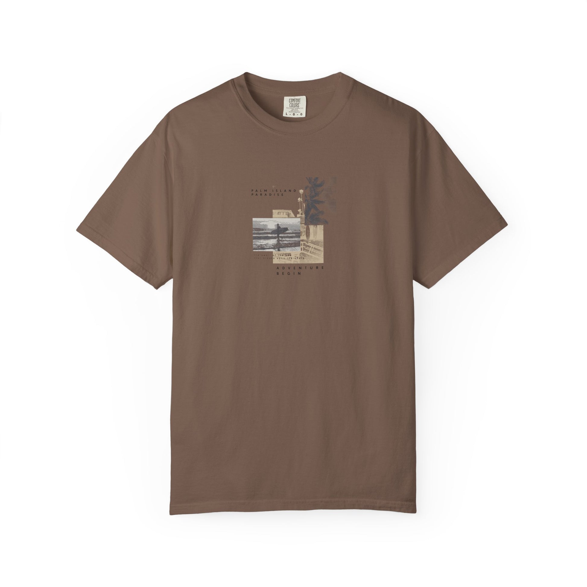 Graphic Tee - Coastal Collage "Take It Easy" Shirt