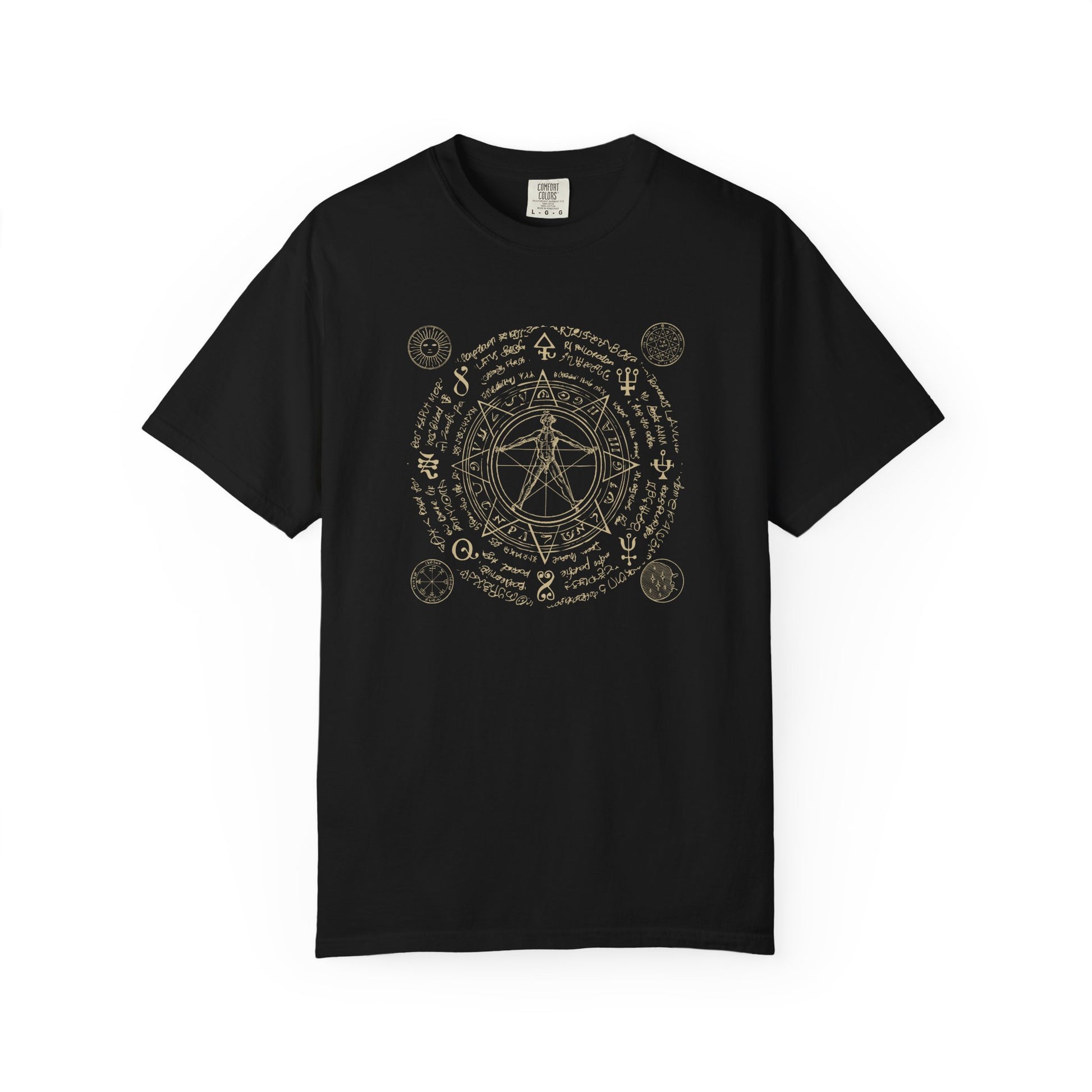 Alchemy Circle T-Shirt — Vintage Occult Symbol Tee