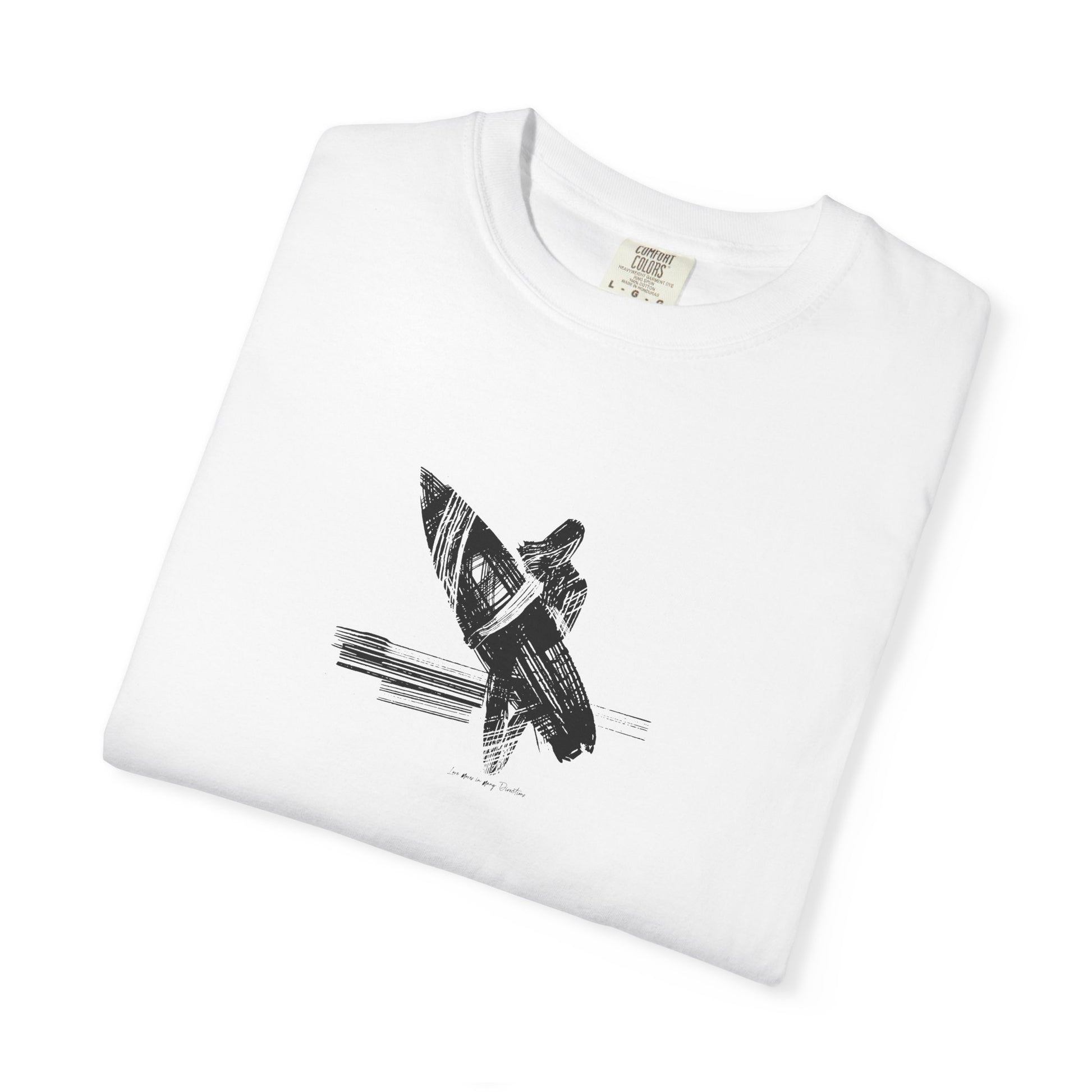 Surfer Graphic T-Shirt – Minimal Surfboard Rider Design