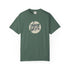 Green t-shirt with 'New York' graphic on a white background
