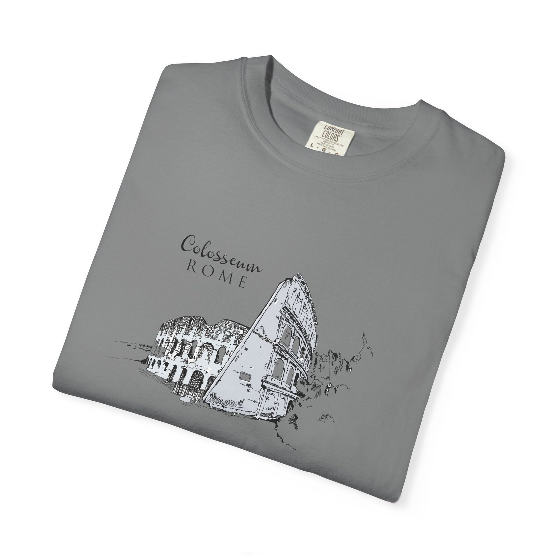 Rome Colosseum Sketch T-Shirt — Vintage Travel Tee world
