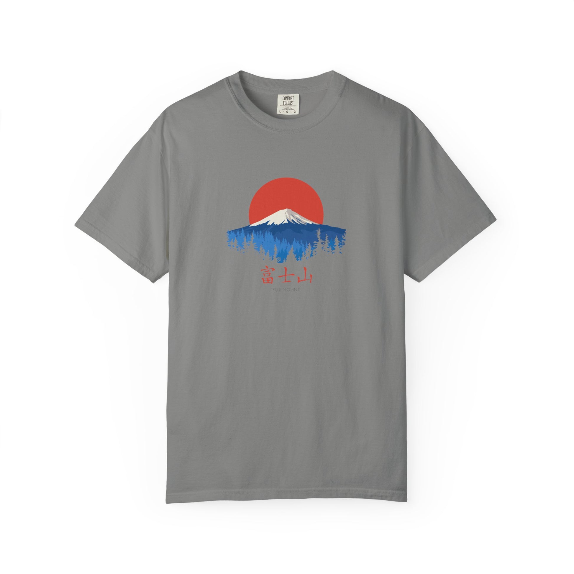 T-Shirt | Mount Fuji Sunrise Graphic Tee — Japanese Kanji Nature Design world