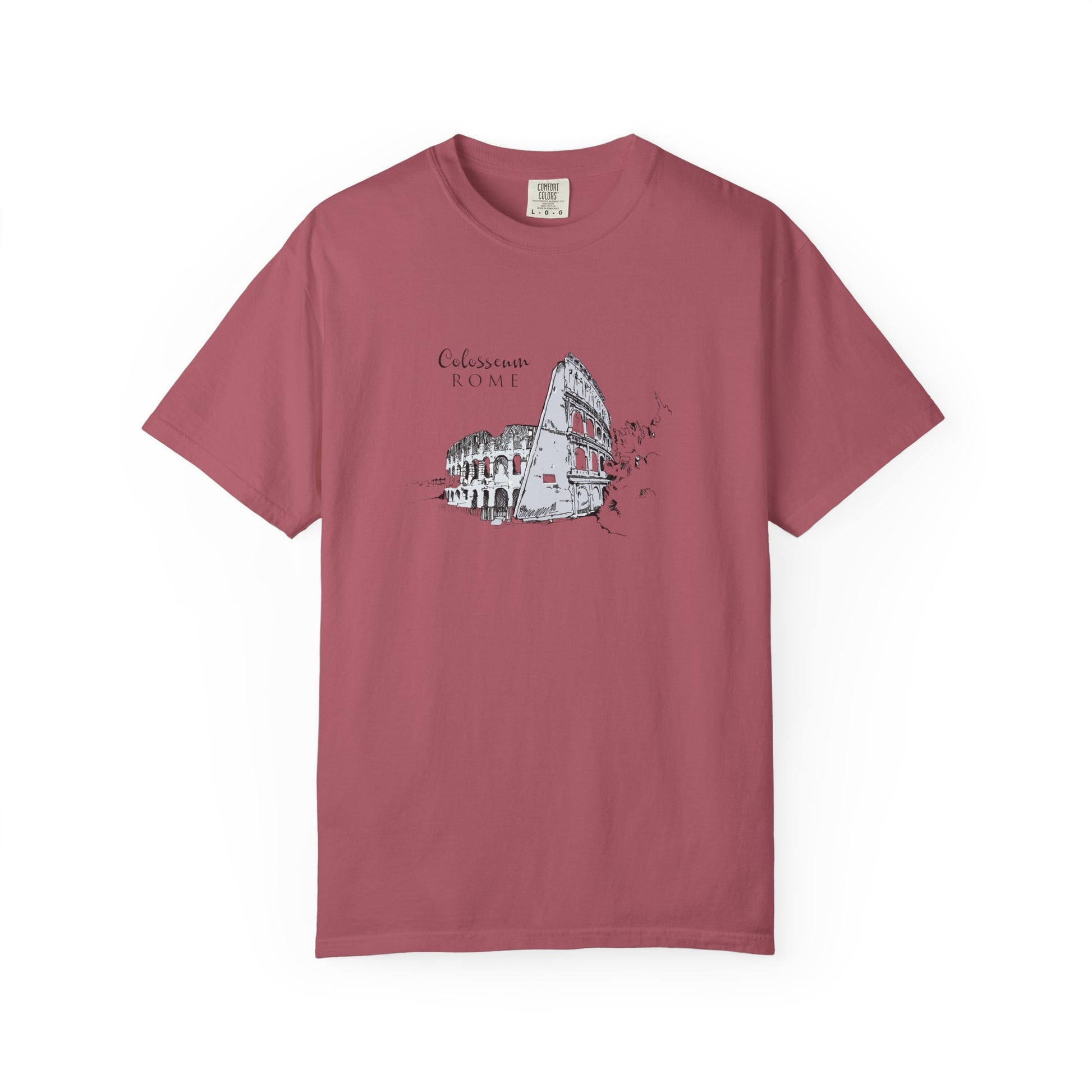 Rome Colosseum Sketch T-Shirt — Vintage Travel Tee world