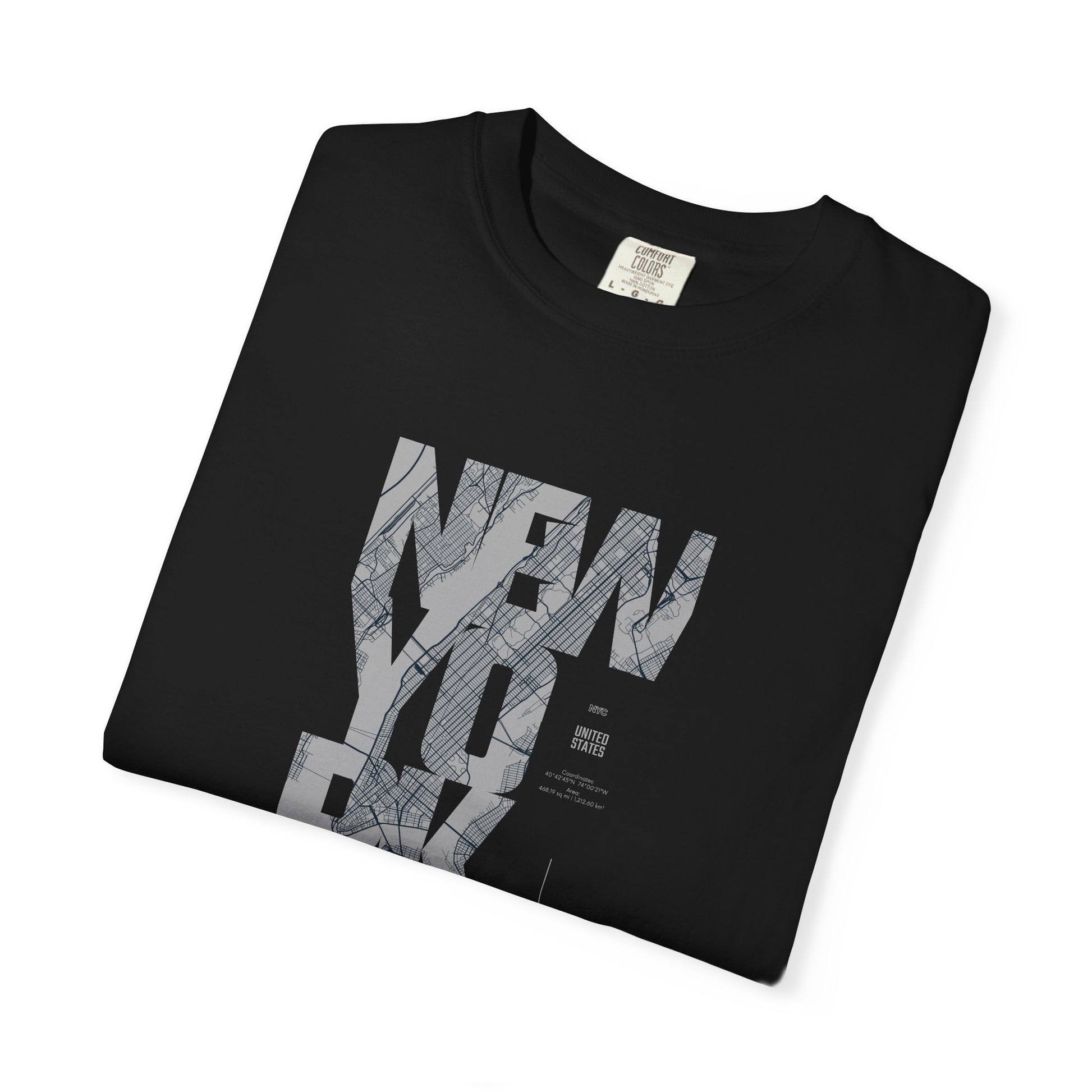 New York Marble Text T-Shirt — Graphic City Tee