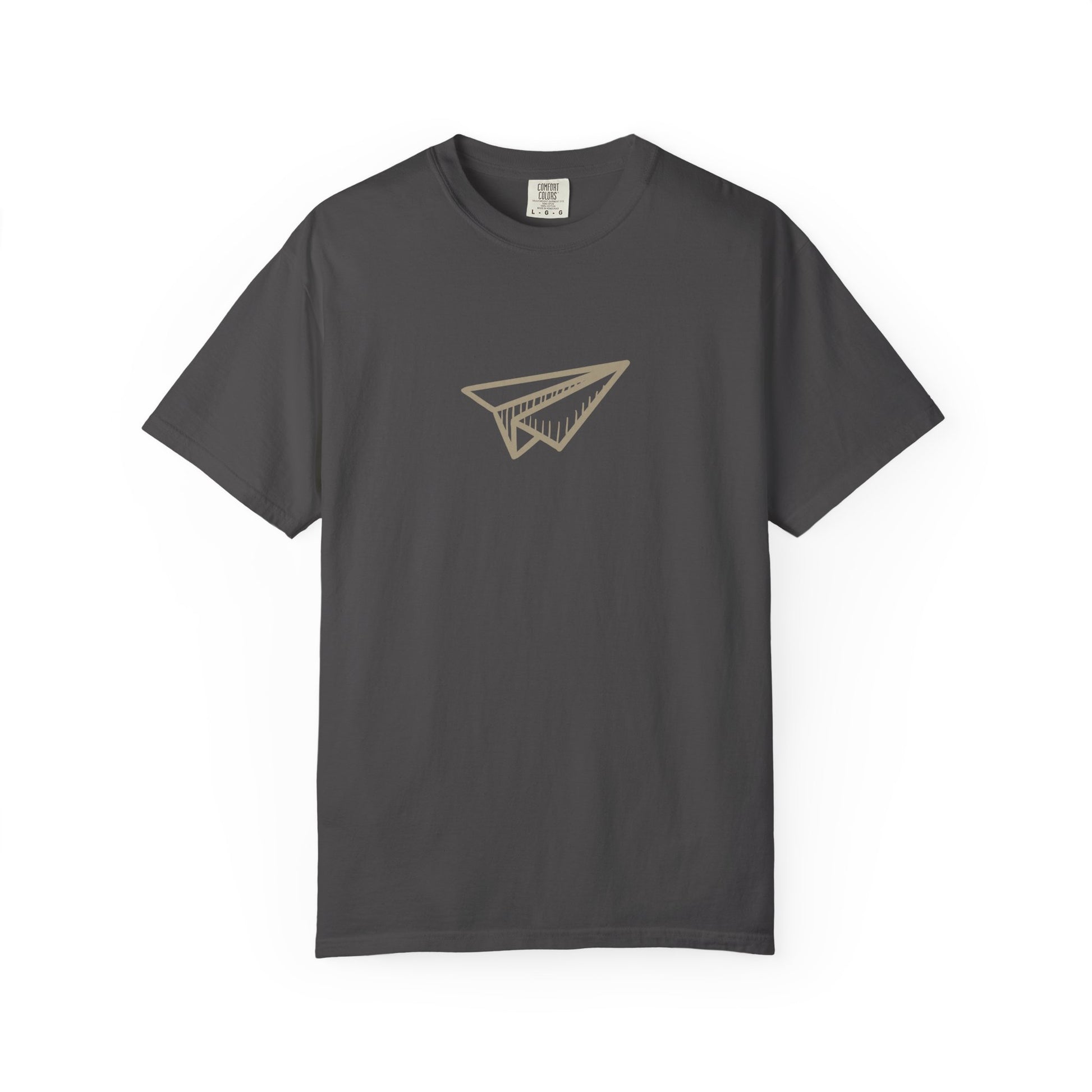 Paper Airplane Graphic T-Shirt – Minimalist Retro Plane Tee