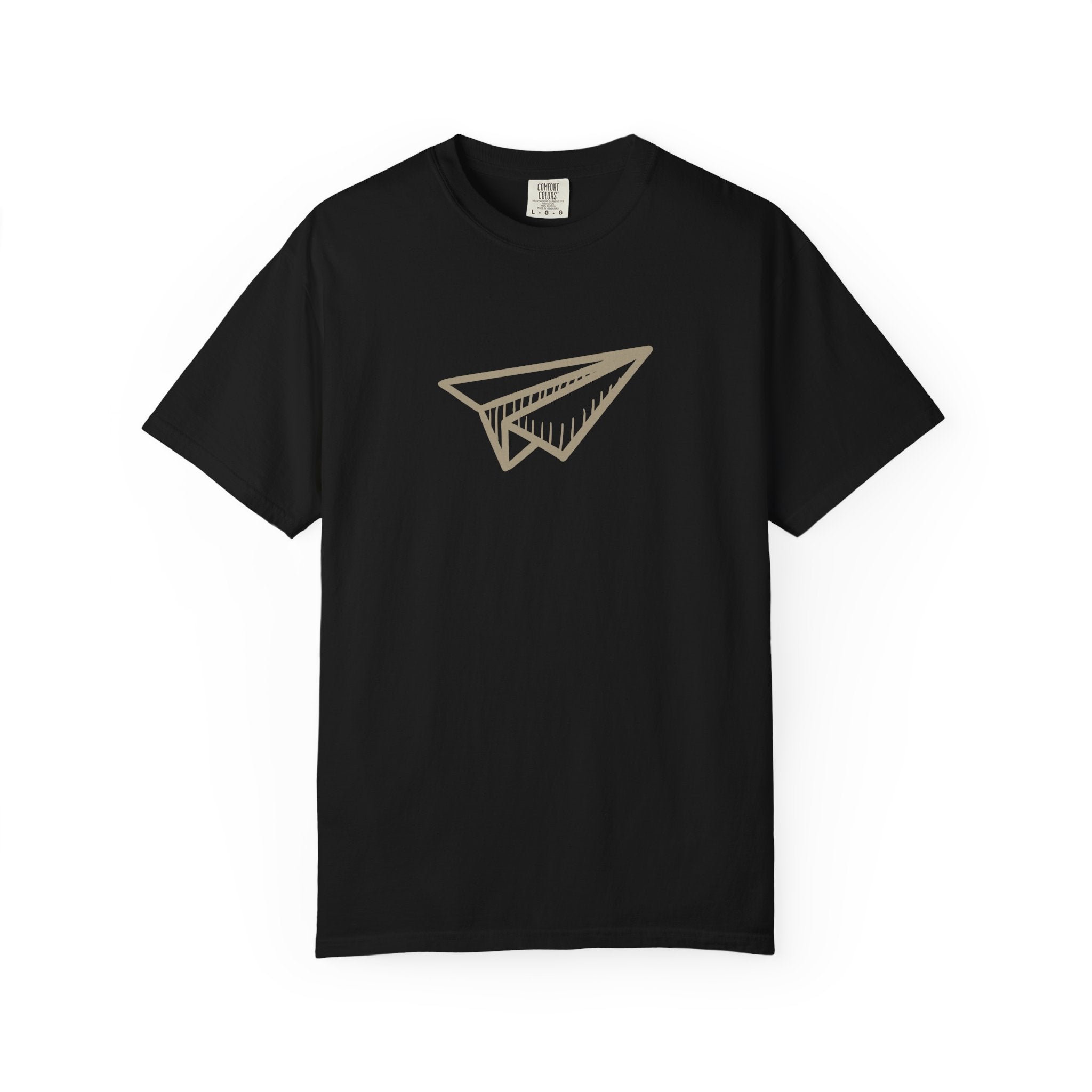 Paper Airplane Graphic T-Shirt – Minimalist Retro Plane Tee
