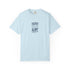 light blue surf left graphic t shirt for men