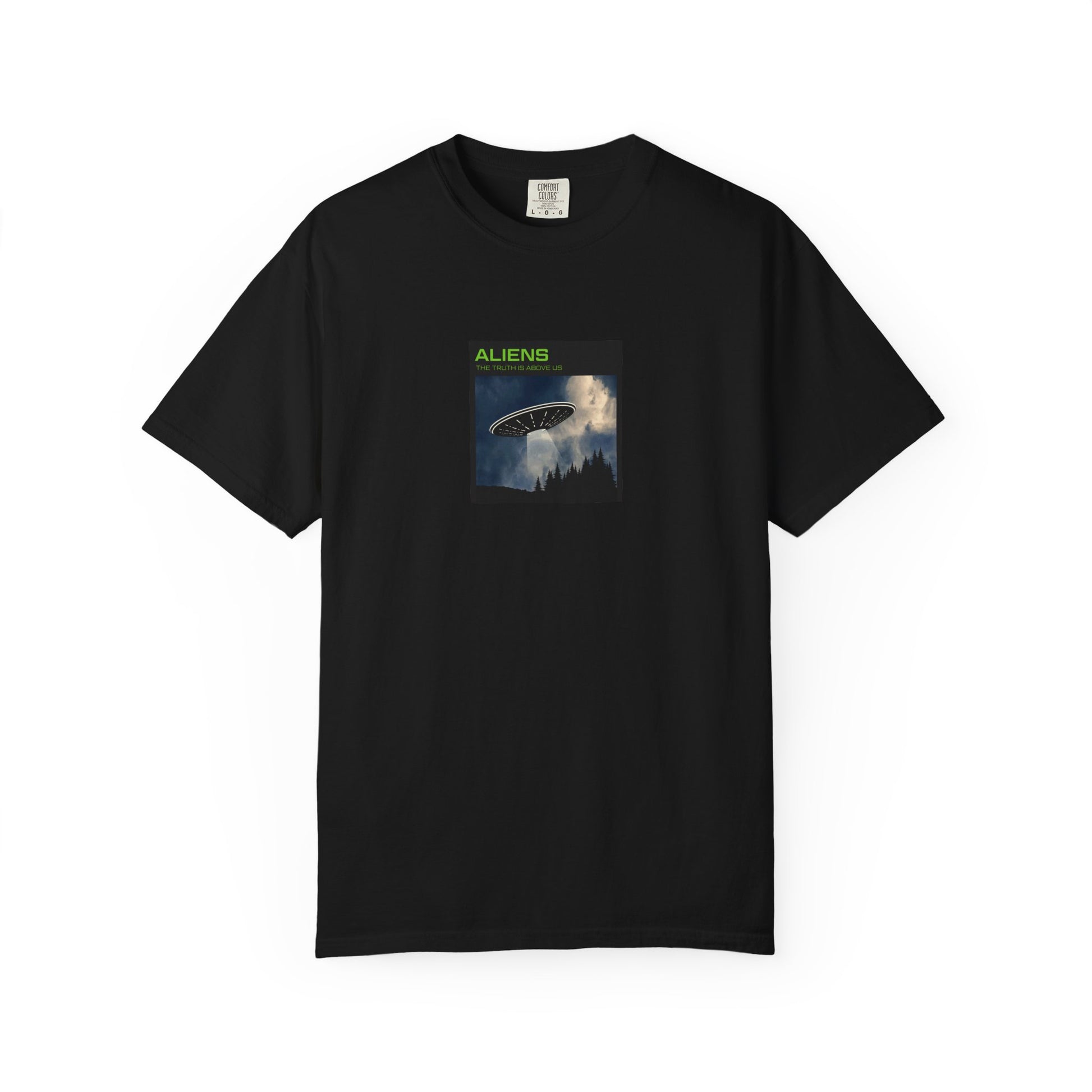 Aliens UFO Night Graphic T-Shirt