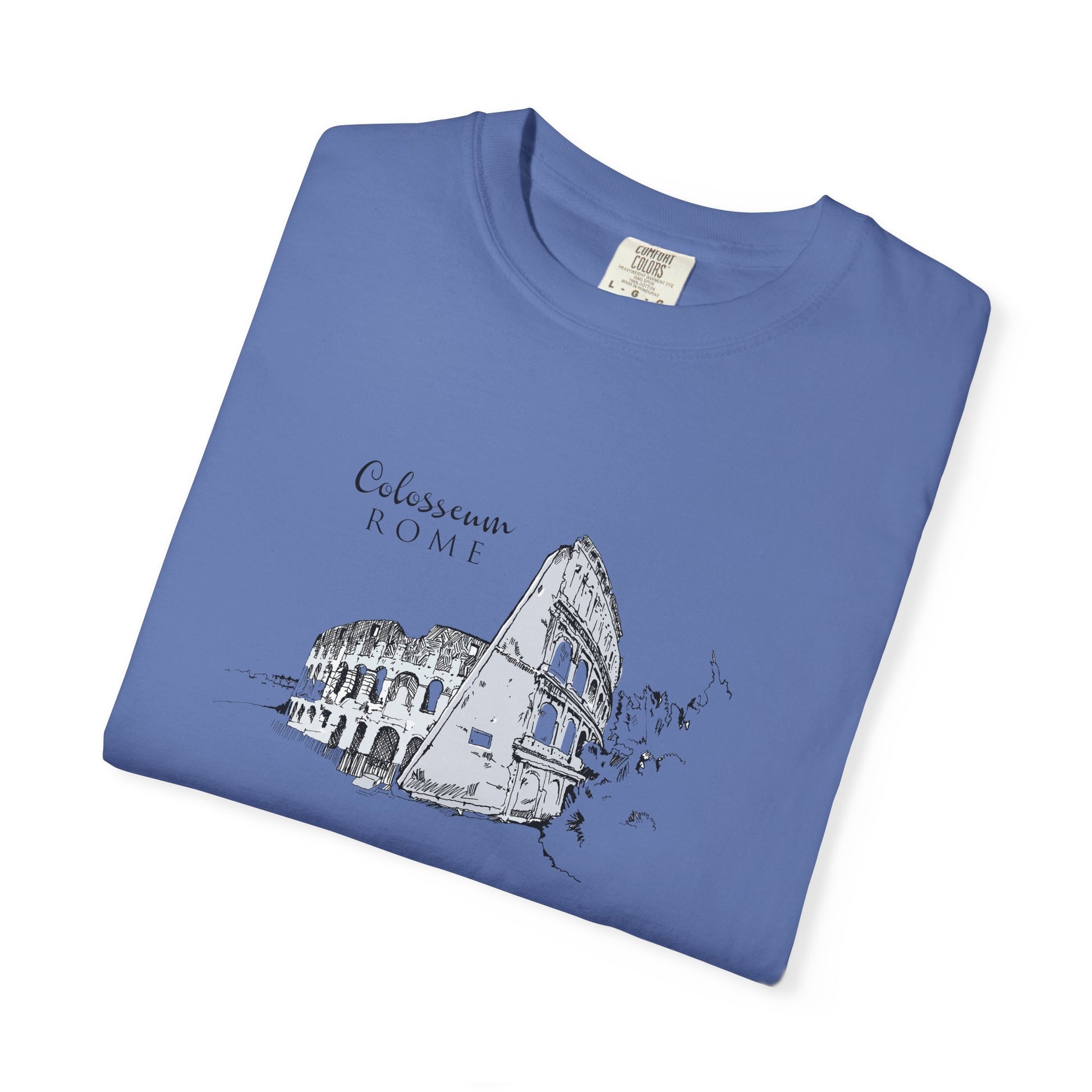 Rome Colosseum Sketch T-Shirt — Vintage Travel Tee world