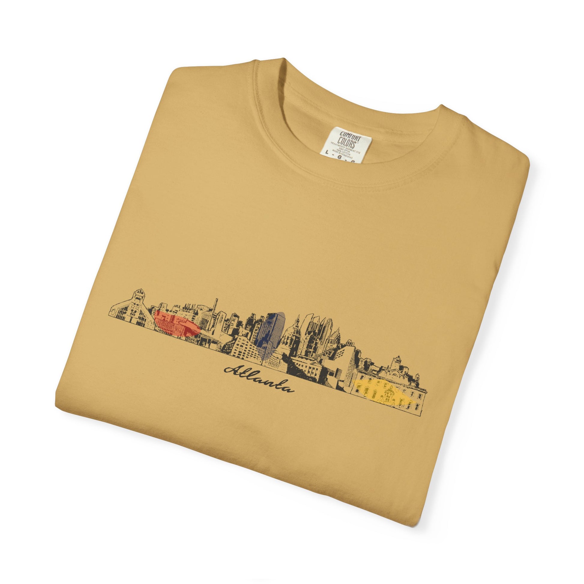 Atlanta Skyline T-Shirt — Minimal Watercolor Cityscape Tee