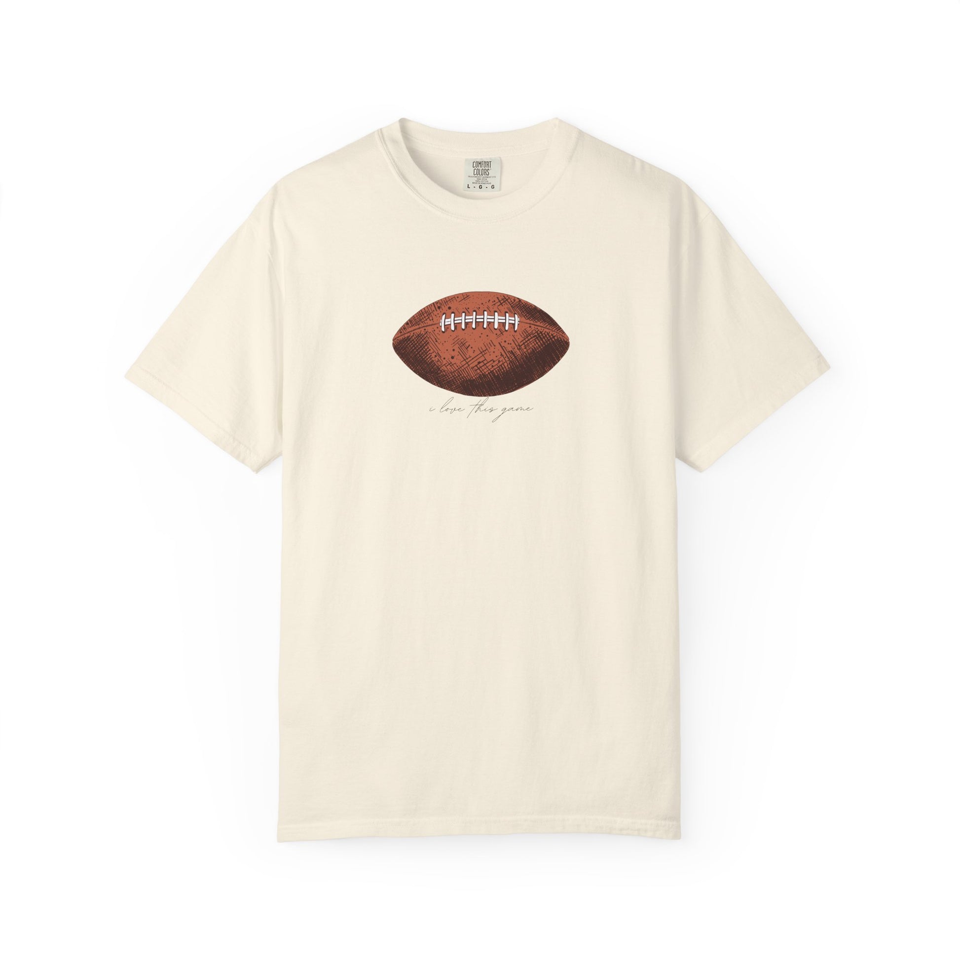 Vintage leather football graphic t-shirt