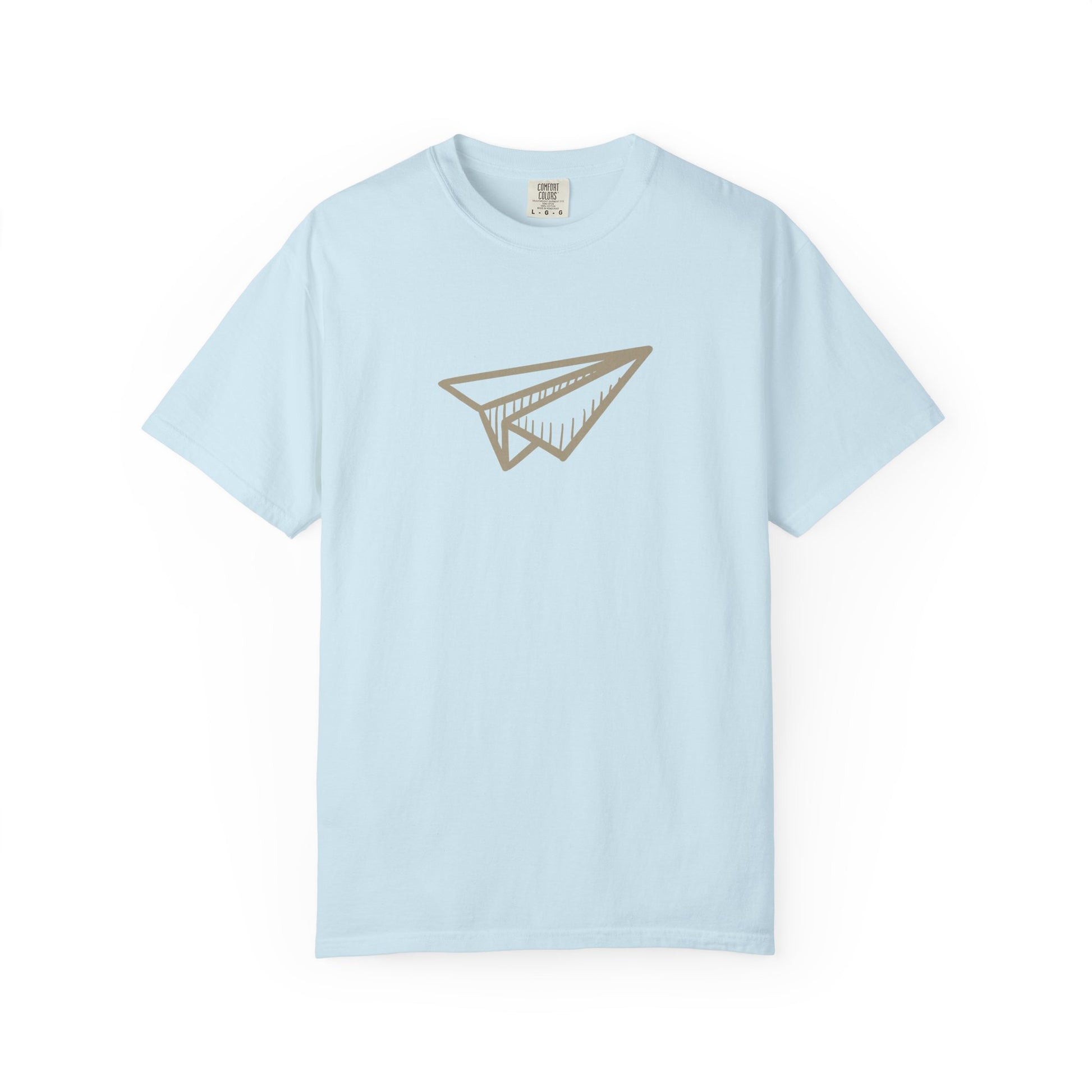 Paper Airplane Graphic T-Shirt – Minimalist Retro Plane Tee