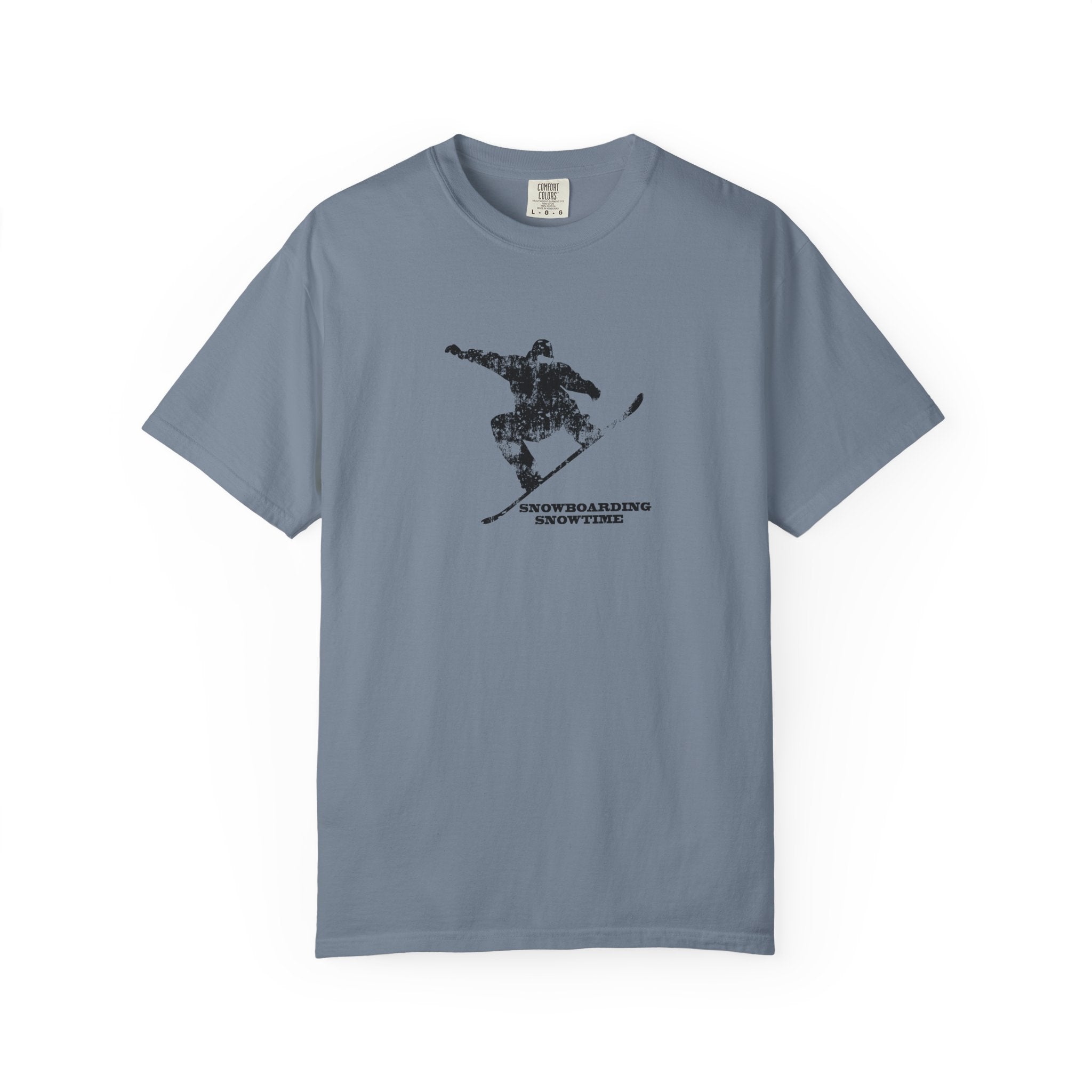 Snowboarding Skier Silhouette T-Shirt — Retro Mountain Snowboard Graphic