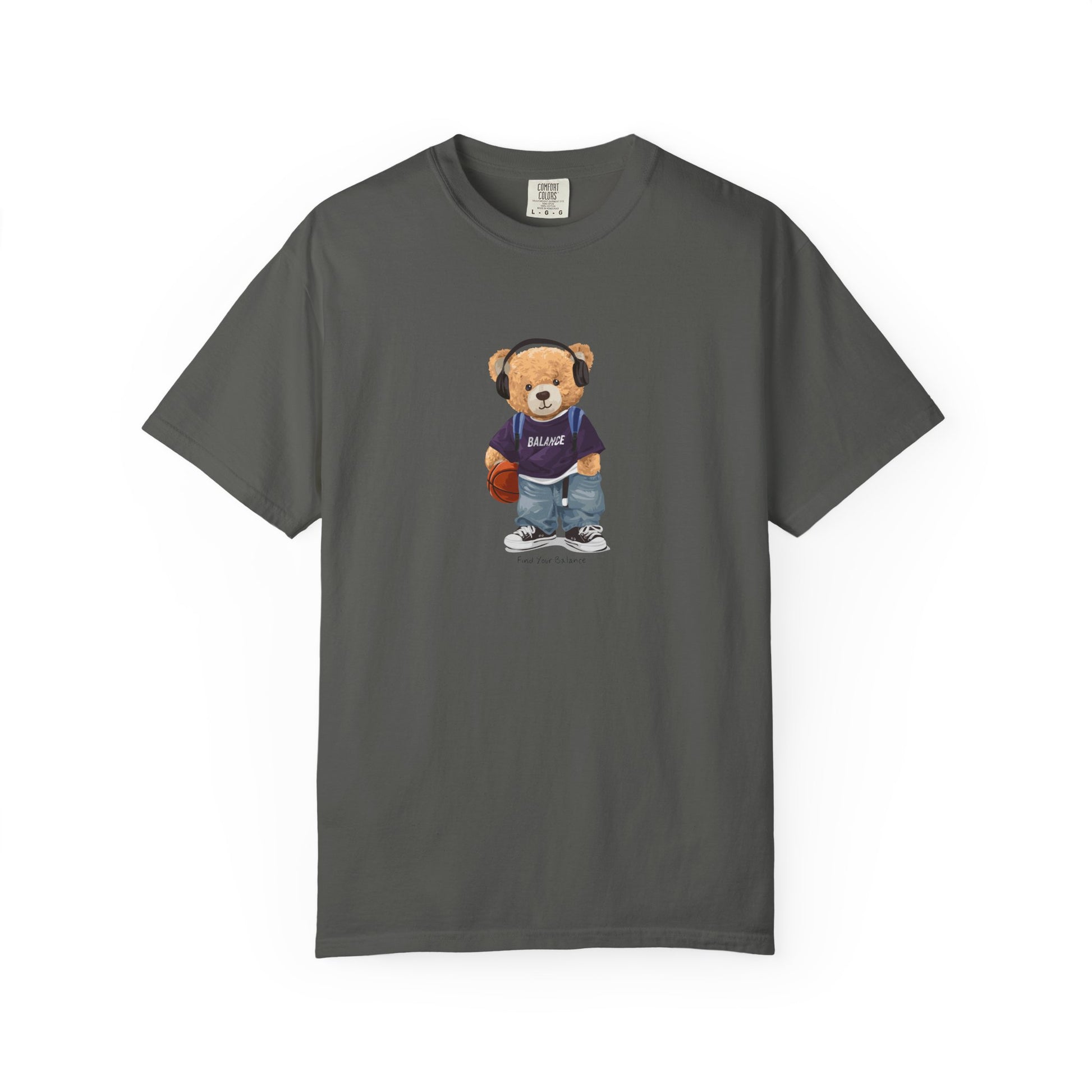 Teddy Bear Basketball Tee - Bear Graphic T-Shirt