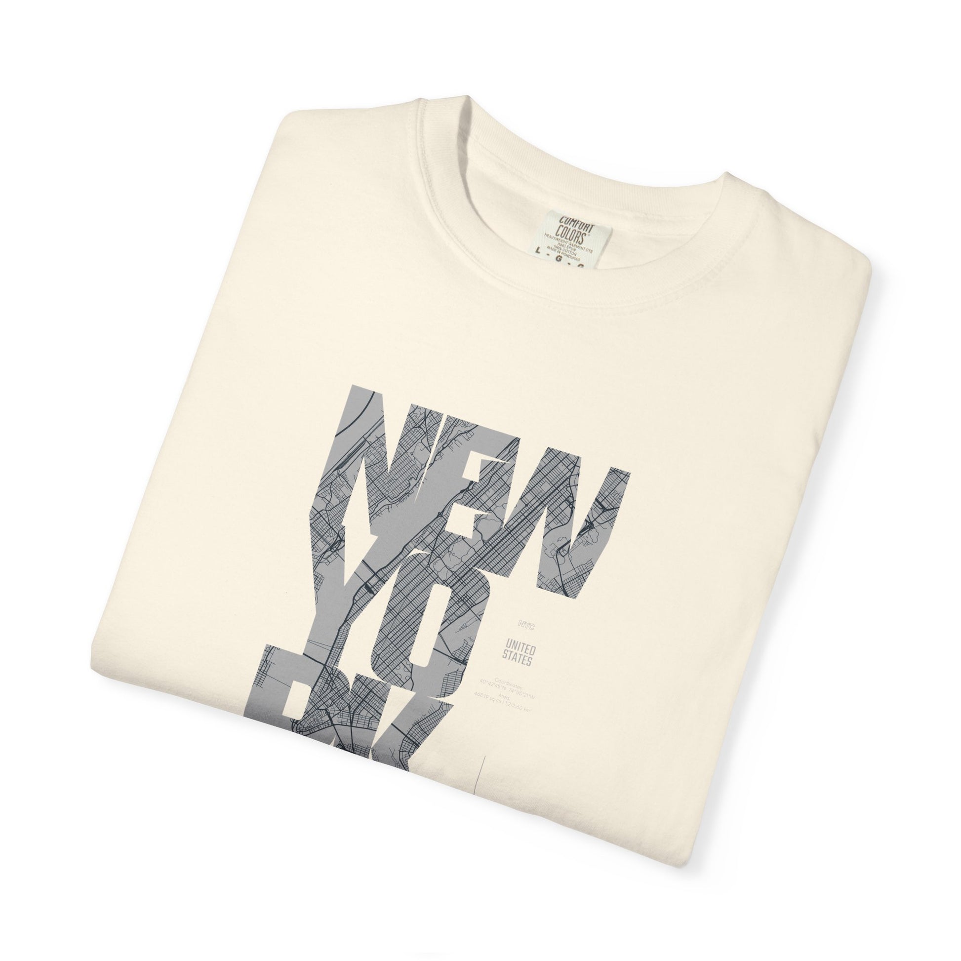 New York Marble Text T-Shirt — Graphic City Tee