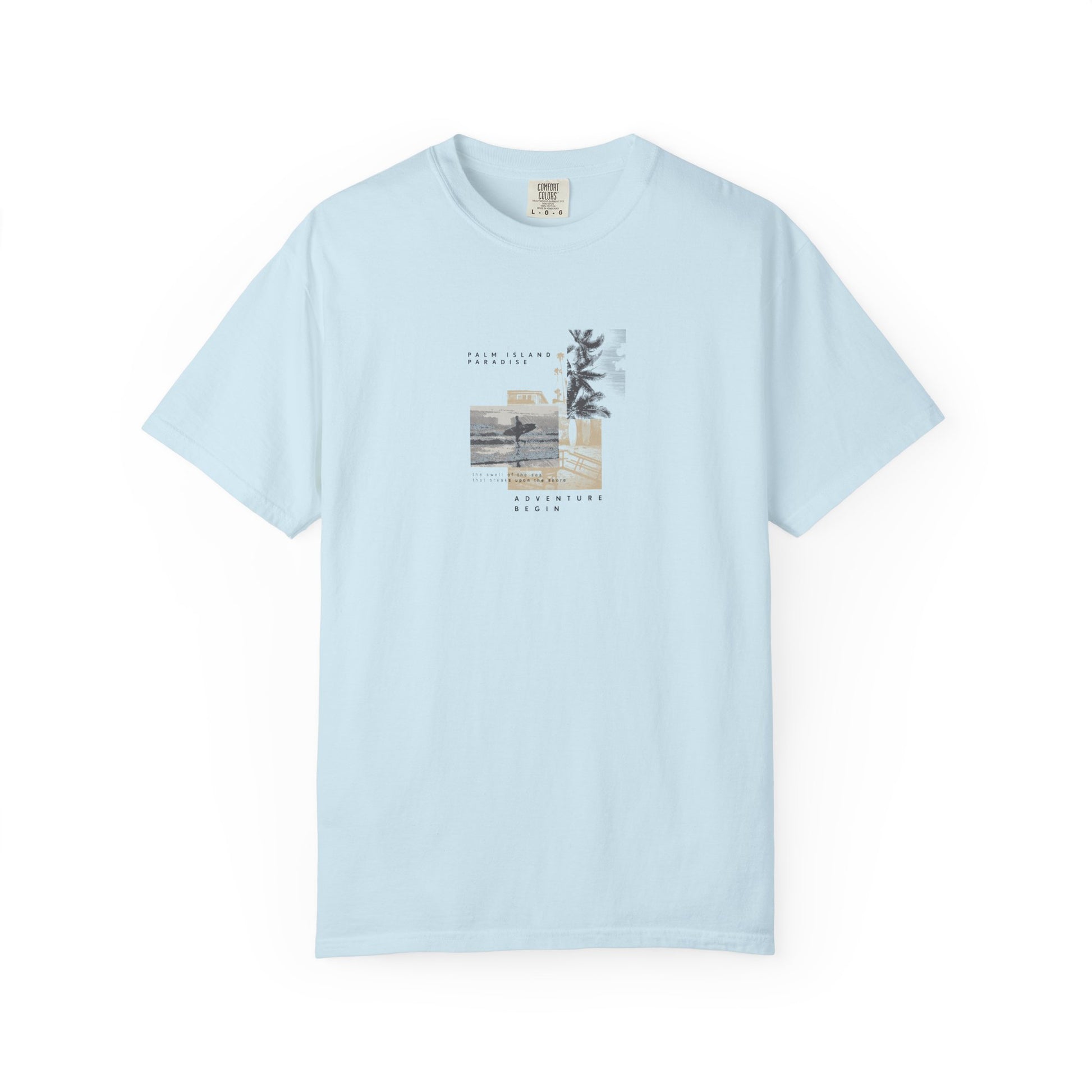 Graphic Tee - Coastal Collage "Take It Easy" Shirt