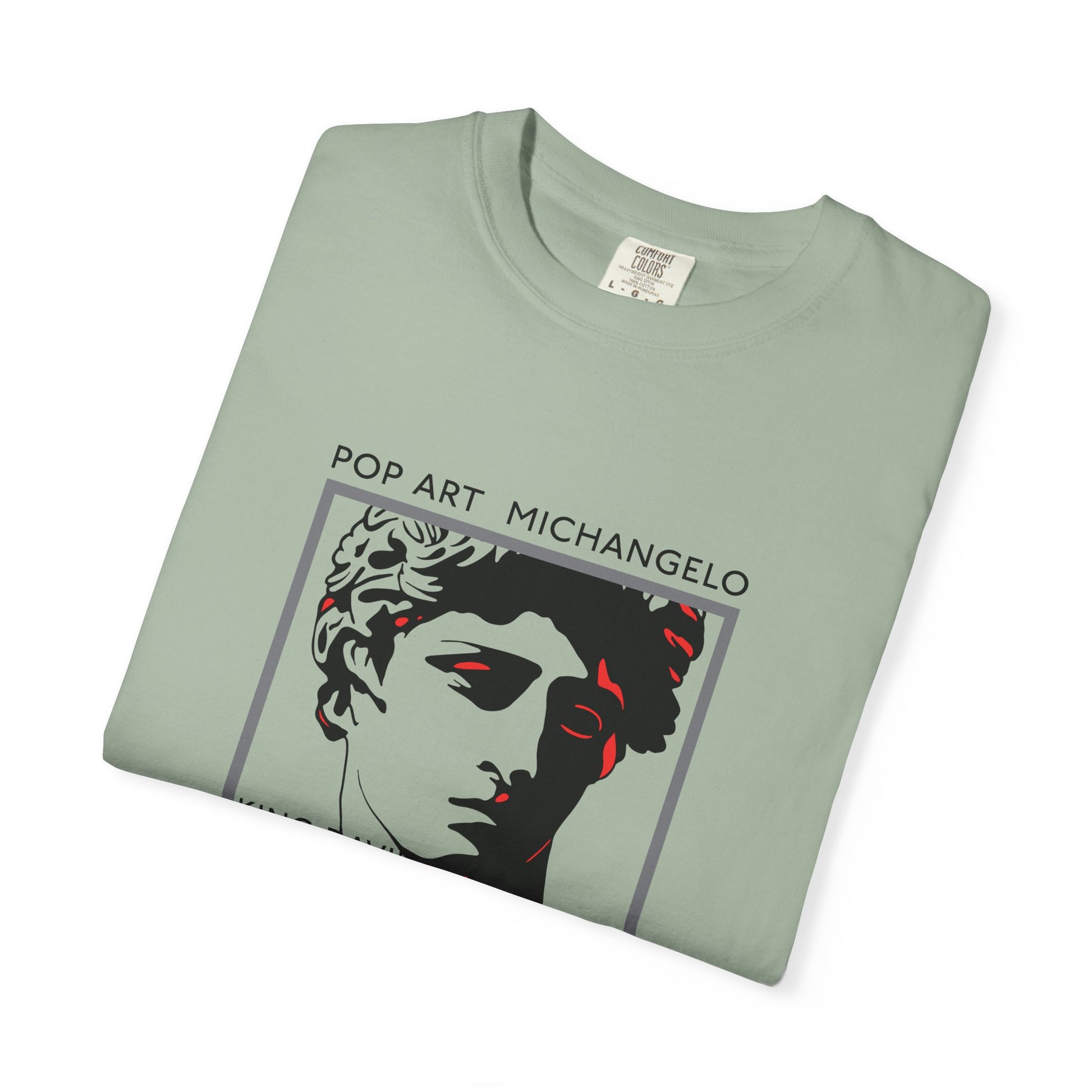 Pop Art Michelangelo T-Shirt — Retro Statue Graphic Tee lifestayle