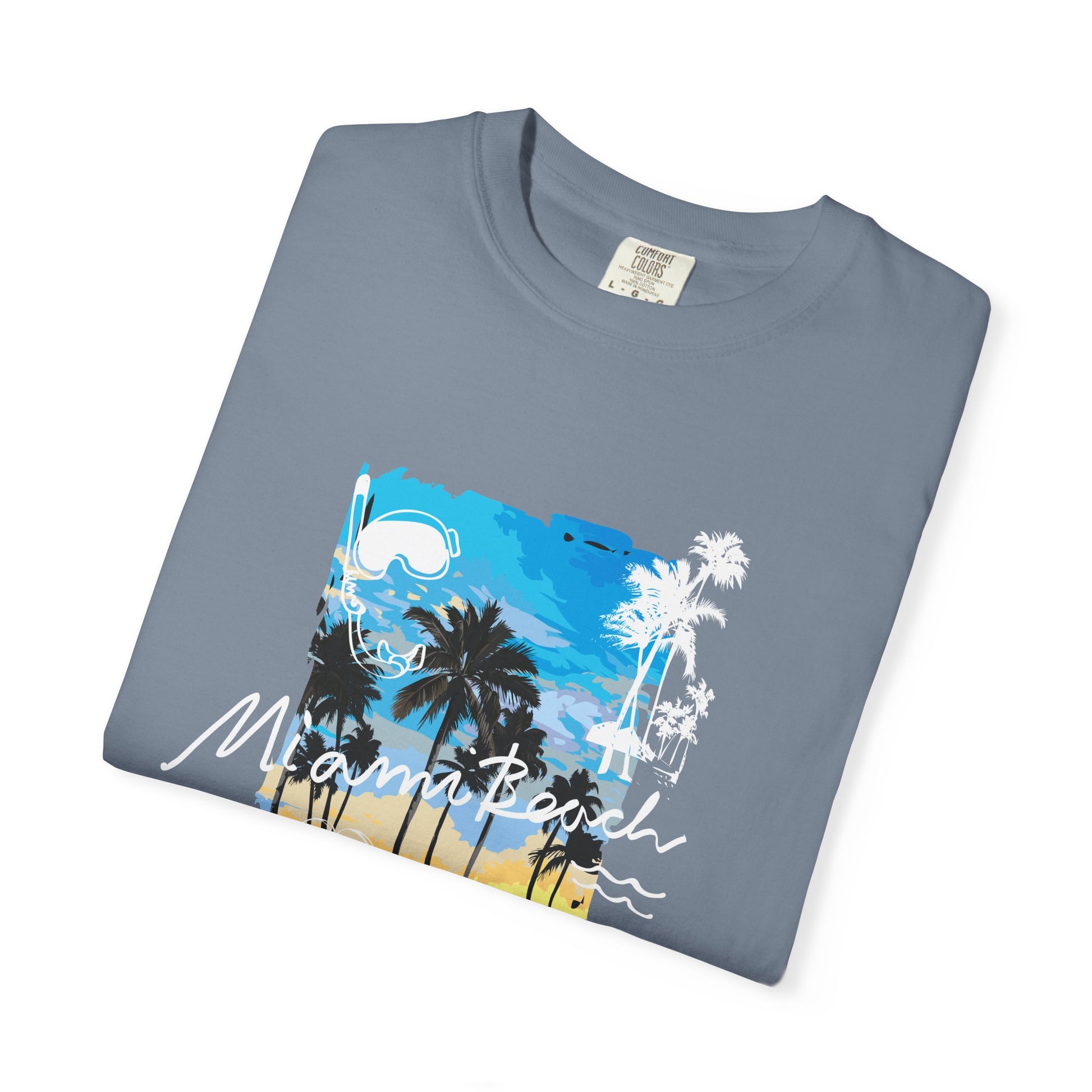 Maui Beach T-Shirt — "Stay Chill & Relax" Tropical Palm Sunset Tee