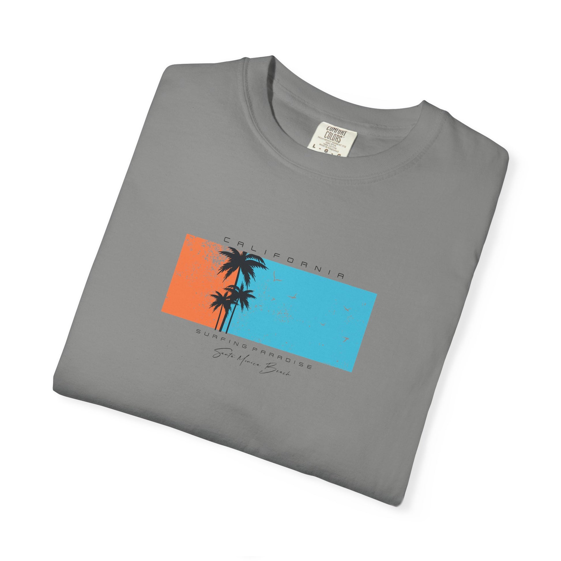 Vintage Palm Sunset T-Shirt — 'Stay Salty' Beach Graphic Tee