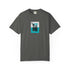 Gray t-shirt with motivational text design on a white background