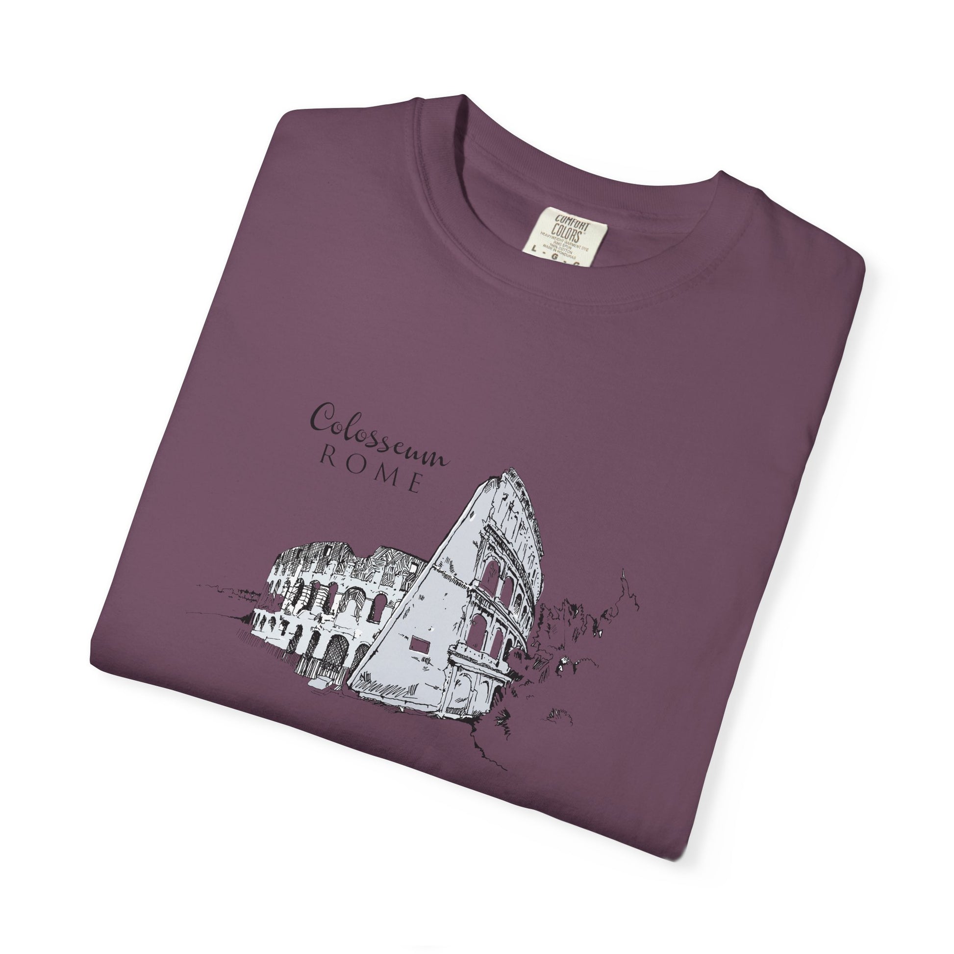 Rome Colosseum Sketch T-Shirt — Vintage Travel Tee world