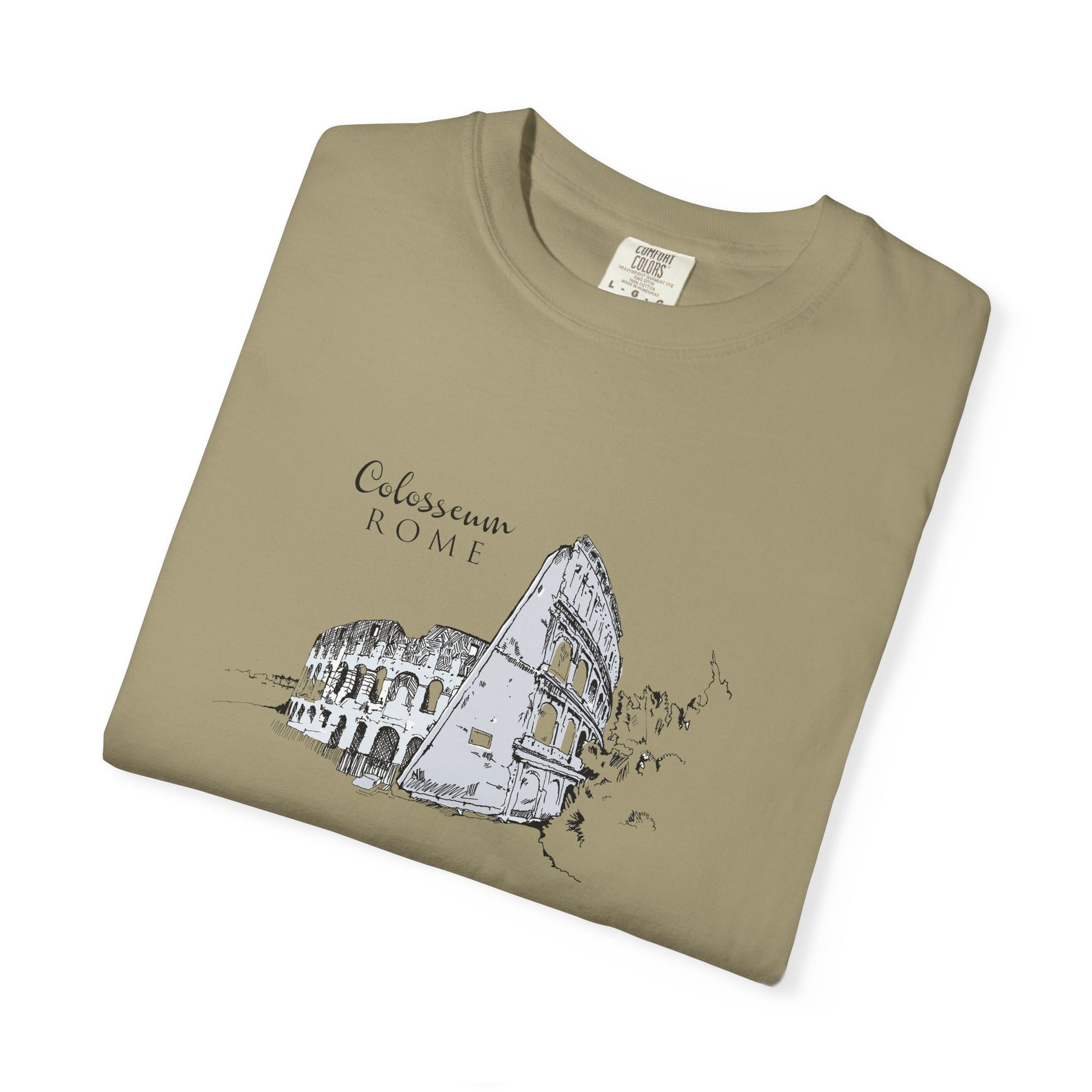 Rome Colosseum Sketch T-Shirt — Vintage Travel Tee world