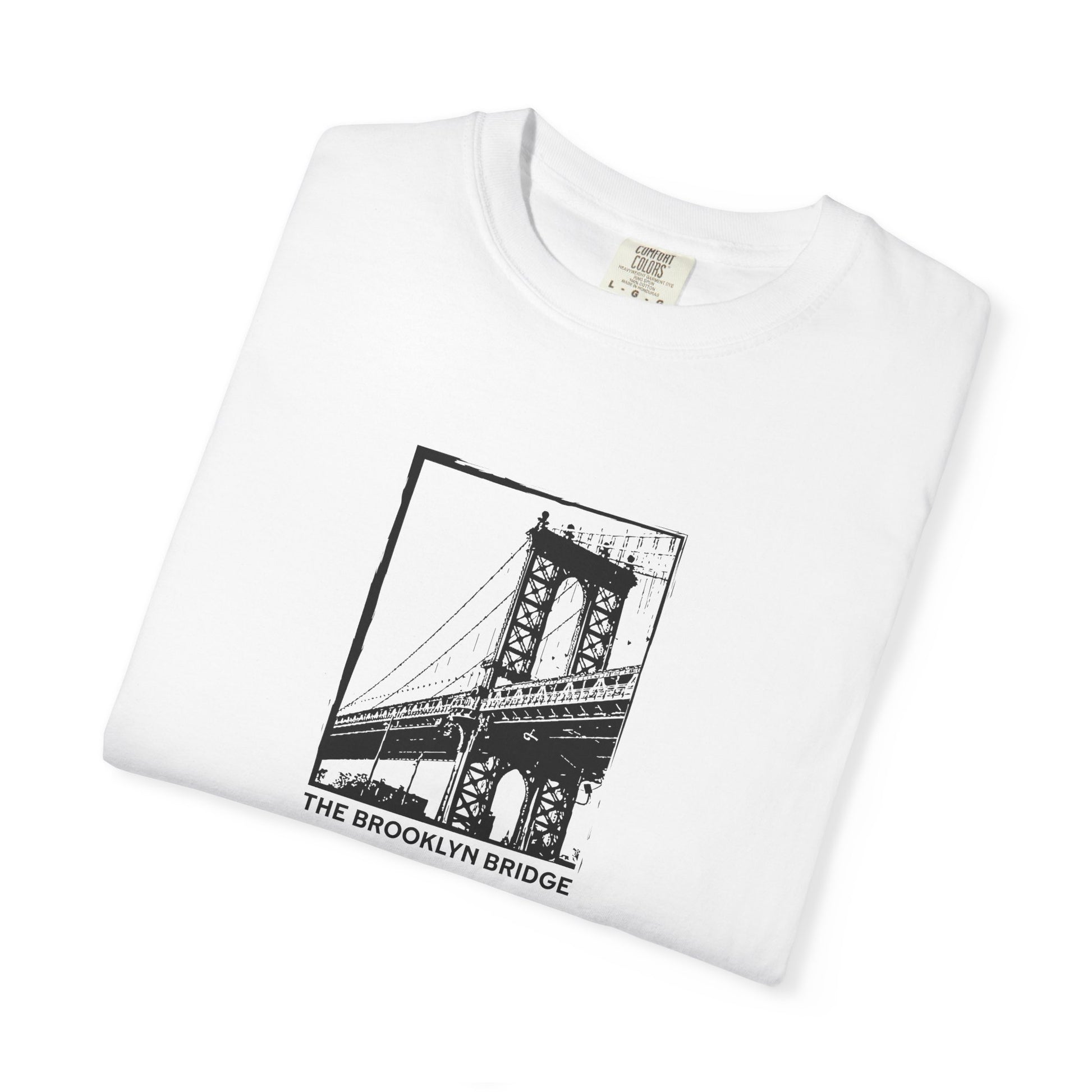 Brooklyn Bridge Sketch T-Shirt — Vintage Cityscape Tee