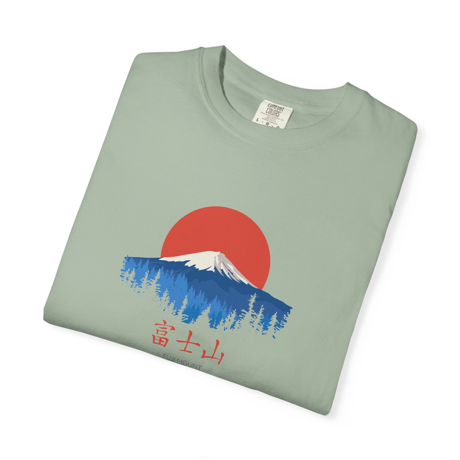 T-Shirt | Mount Fuji Sunrise Graphic Tee — Japanese Kanji Nature Design world
